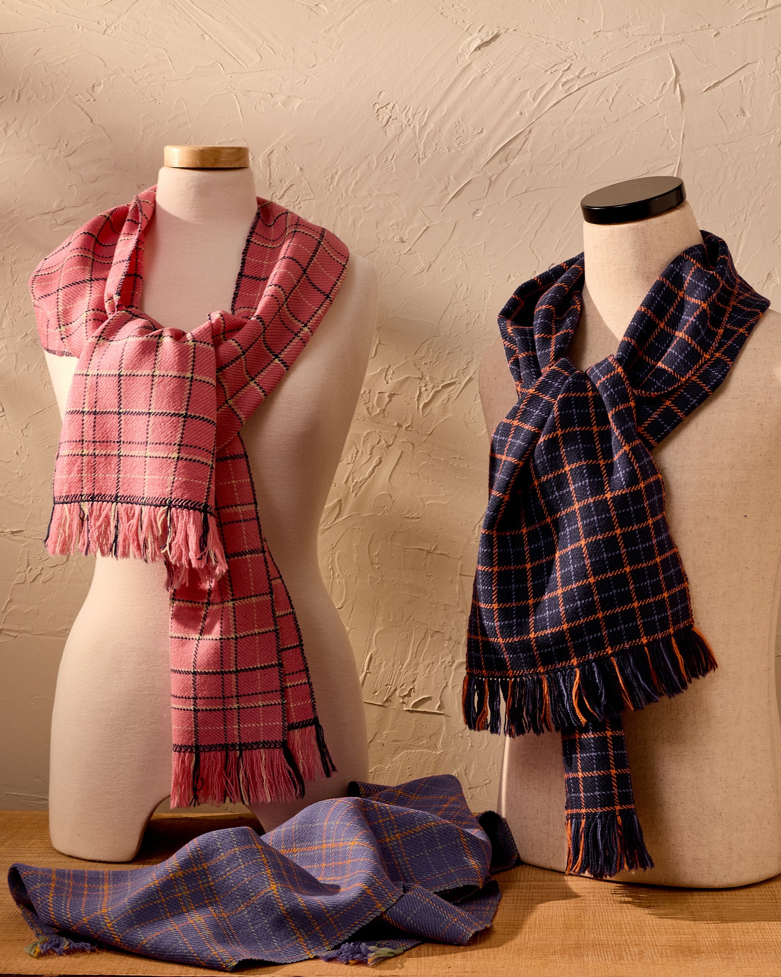 Trio of Tattersall Scarves