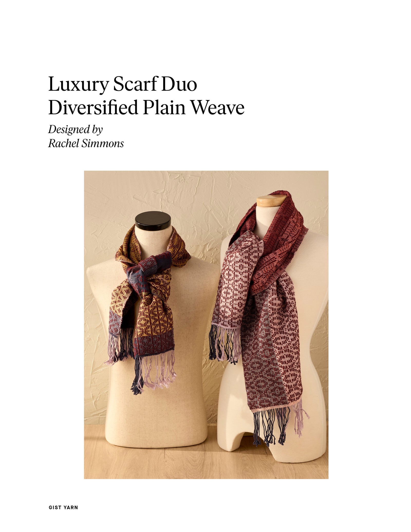 Luxury Scarf Duo: Diversified Plain Weave