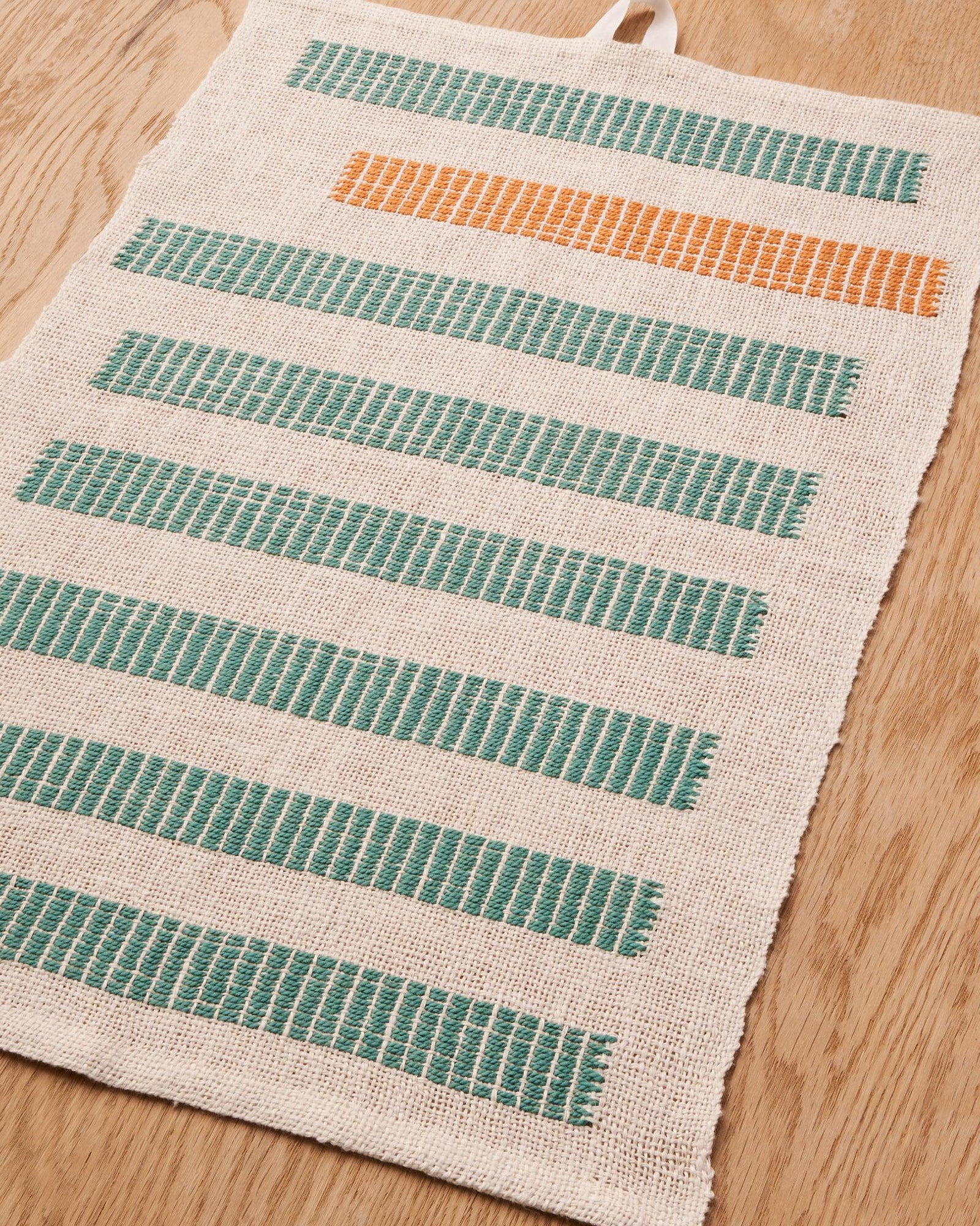 Inlay Towels rigid heddle weaving pattern