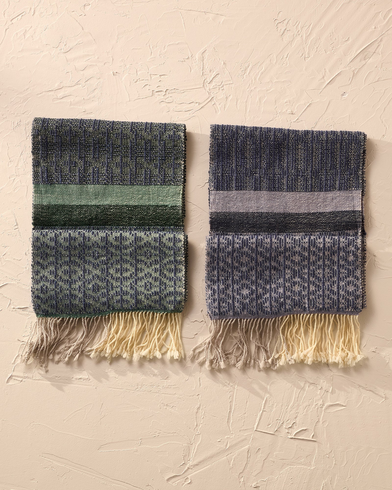 Luxury Scarf Duo: Diversified Plain Weave