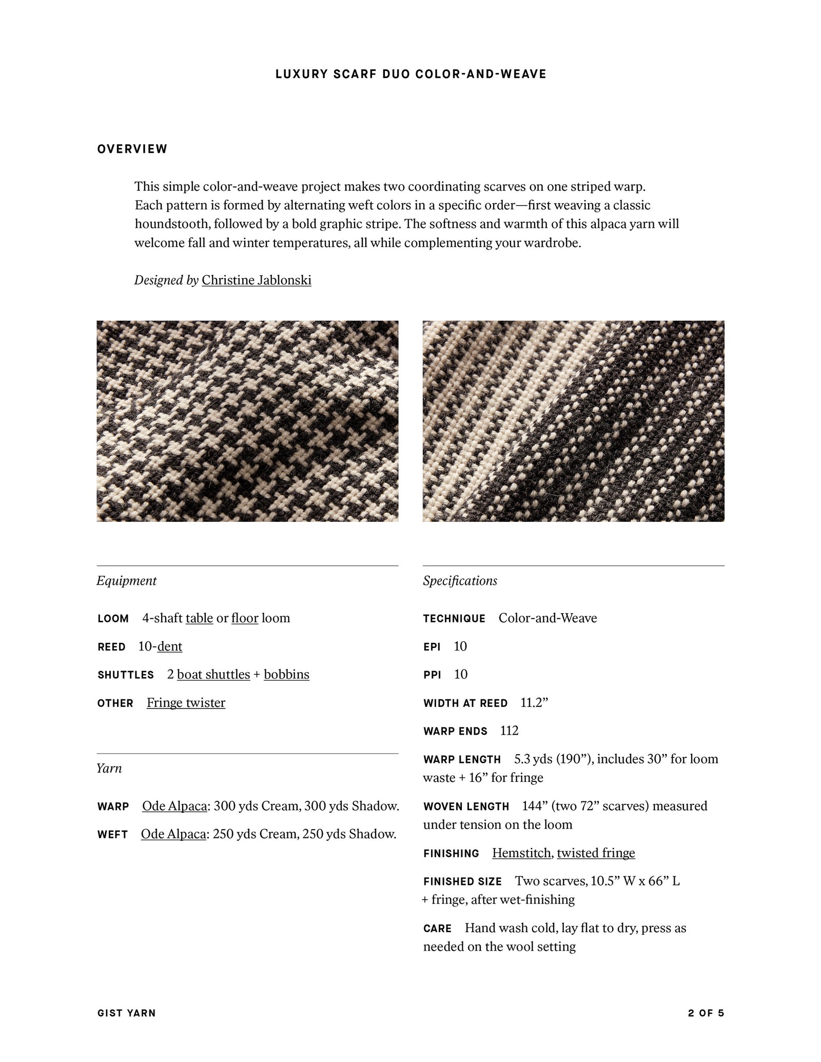 Luxury Scarf Duo: Color-and-Weave