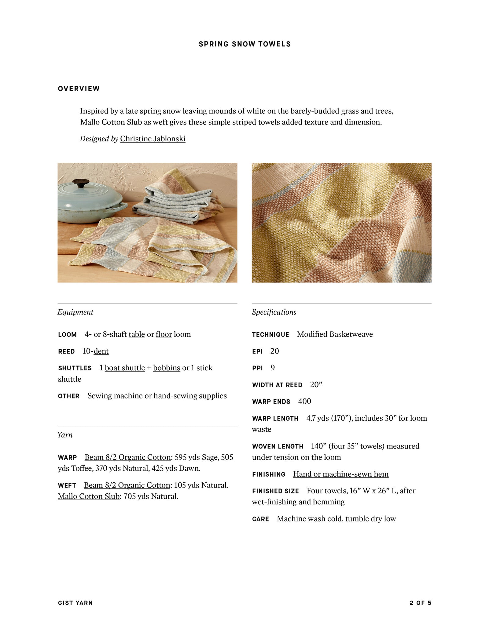 Spring Snow Towels
