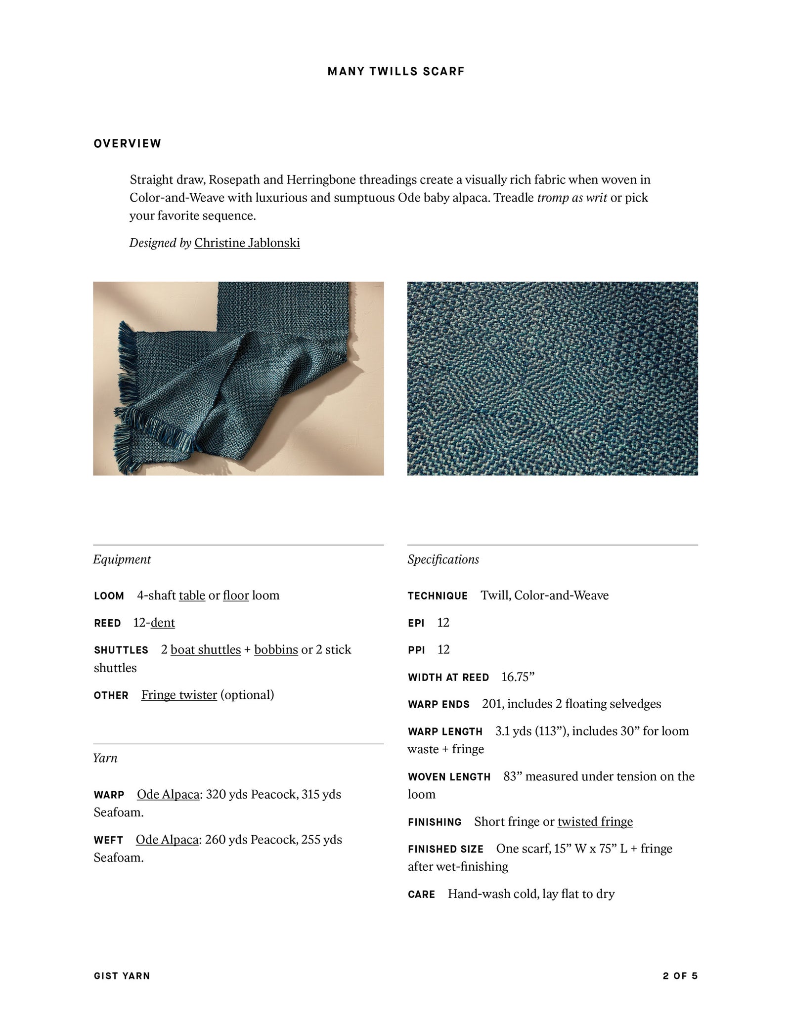 Many Twills Scarf