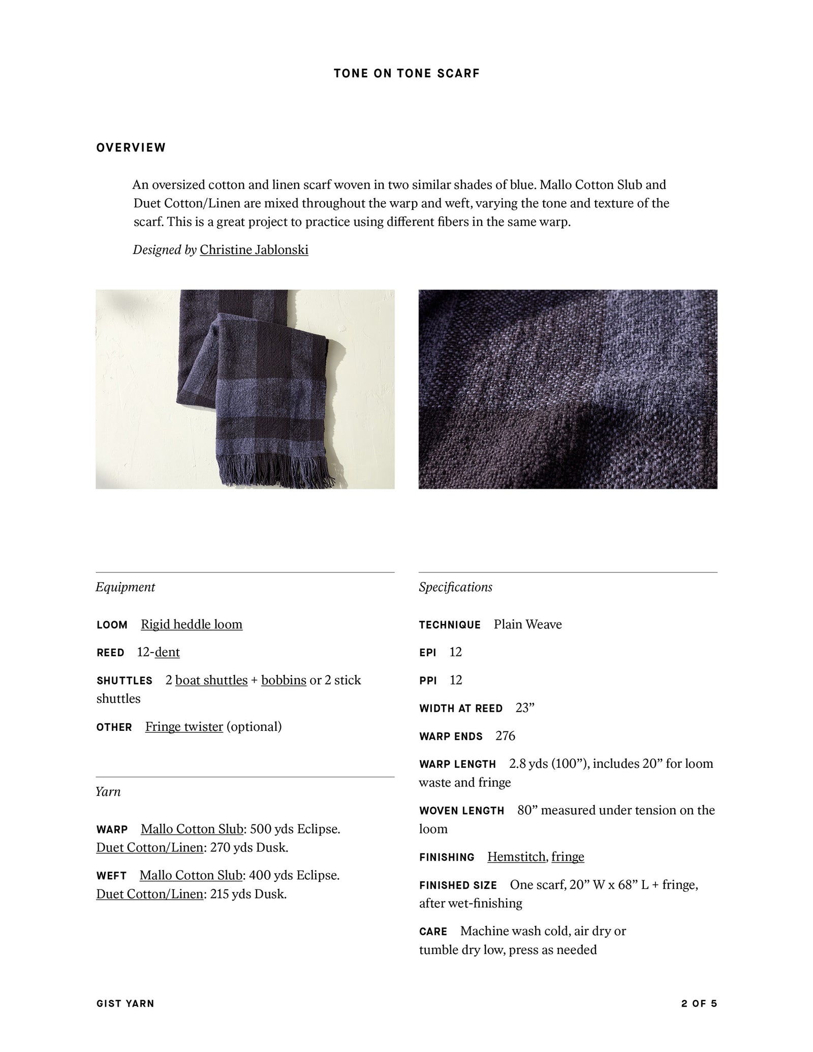 Tone on Tone Scarf