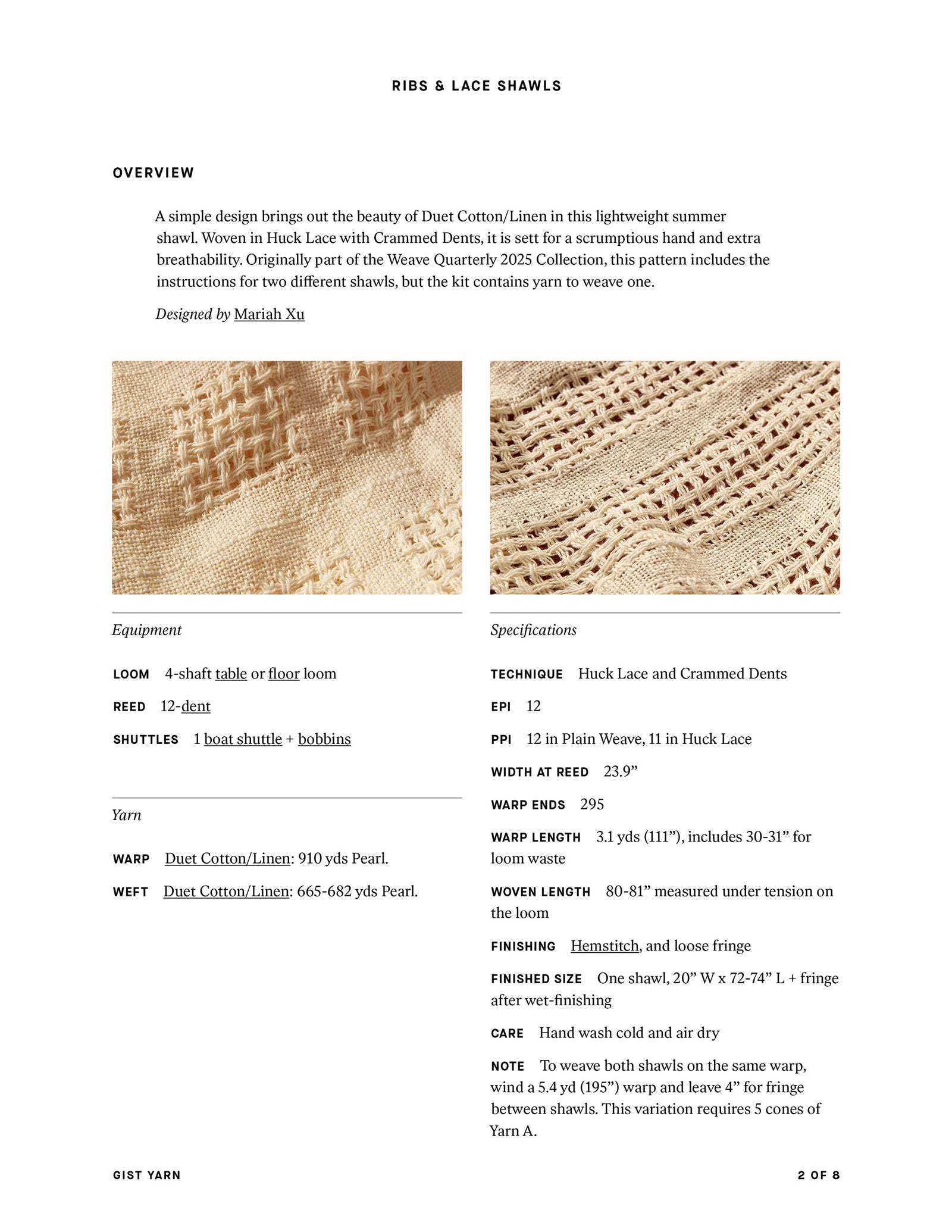 Ribs & Lace Shawls