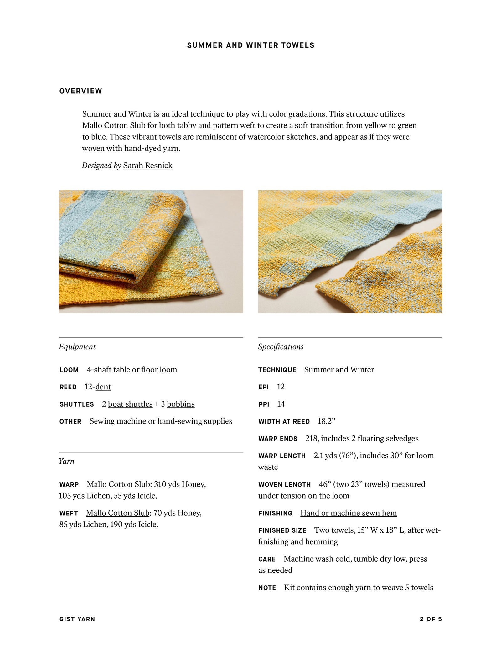 Summer and Winter Towels