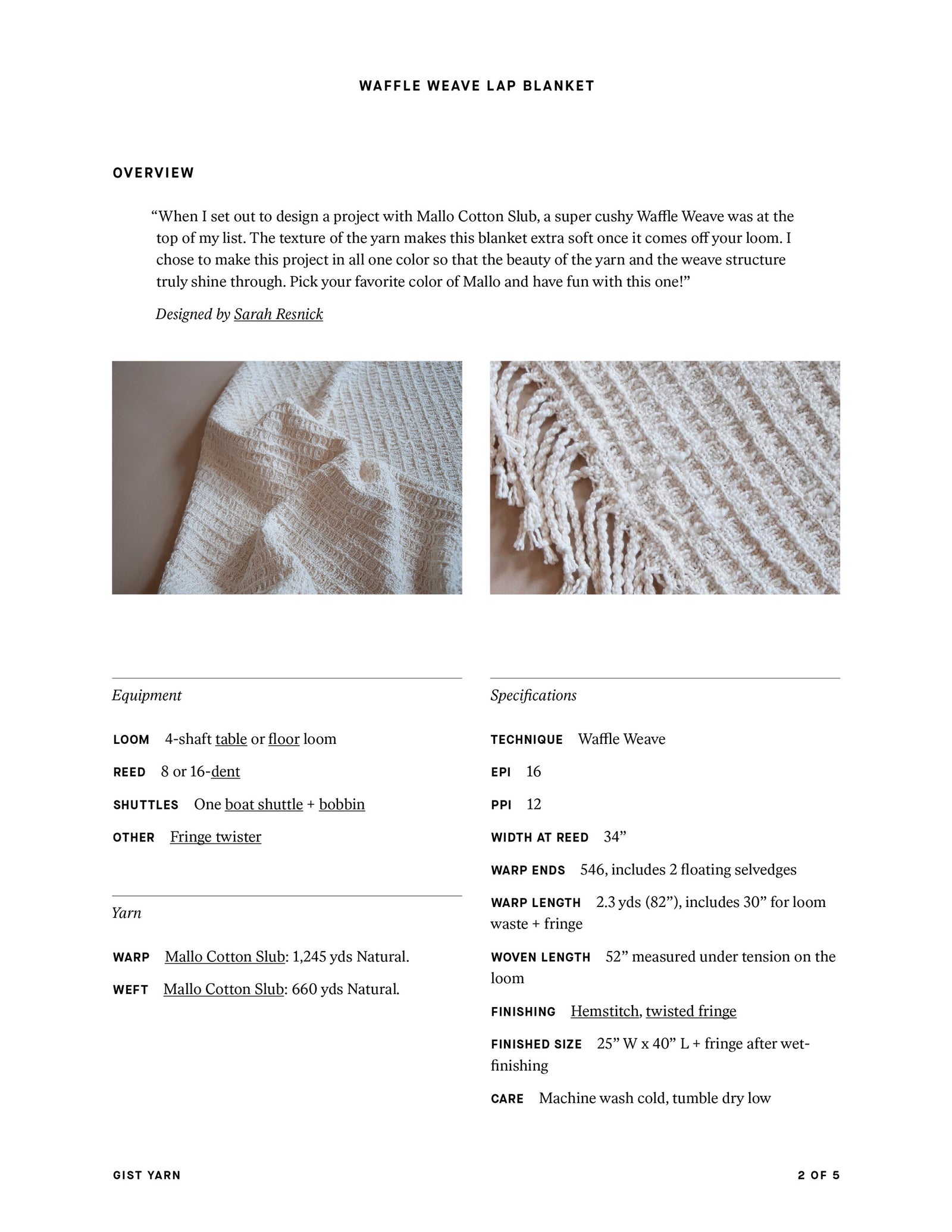Waffle Weave Lap Blanket