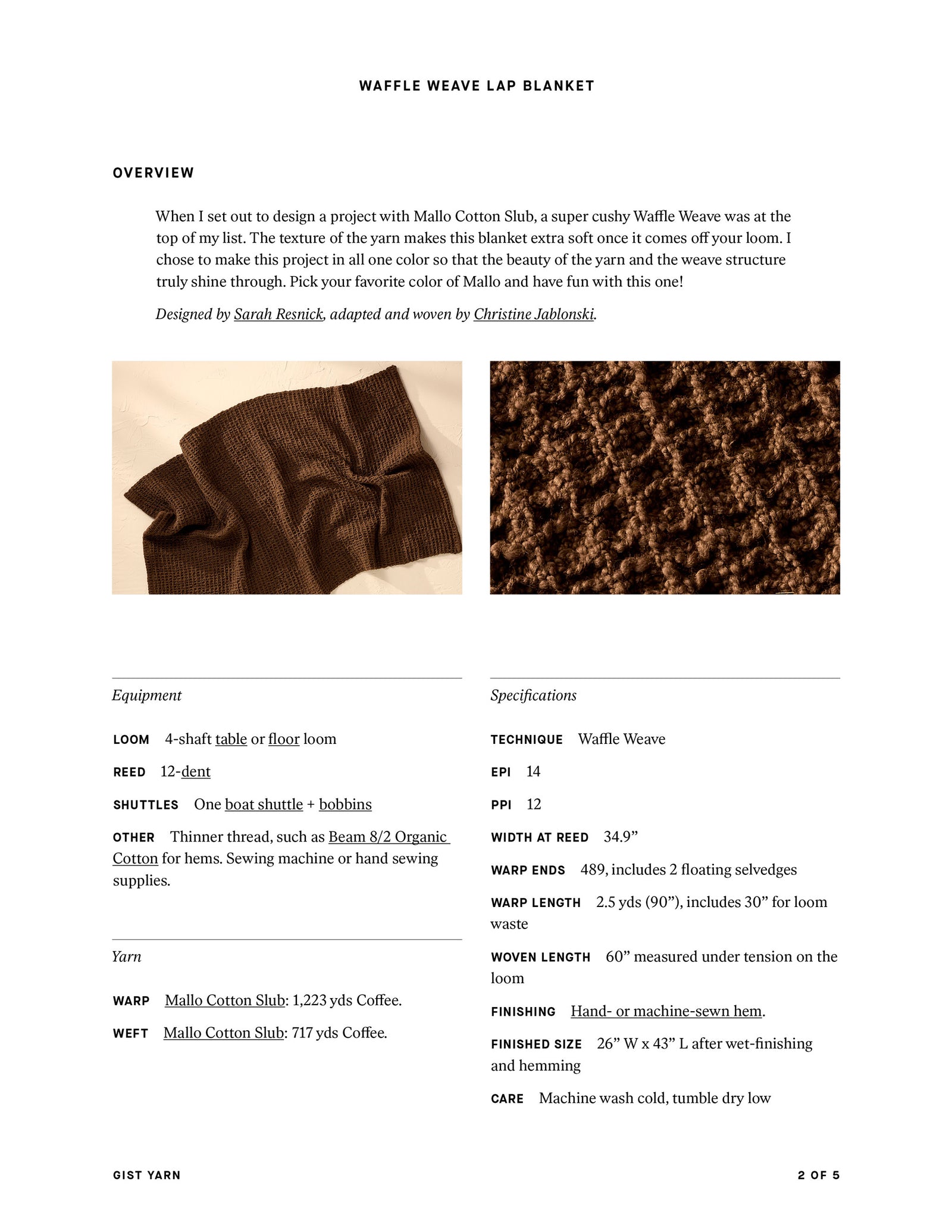 Waffle Weave Lap Blanket