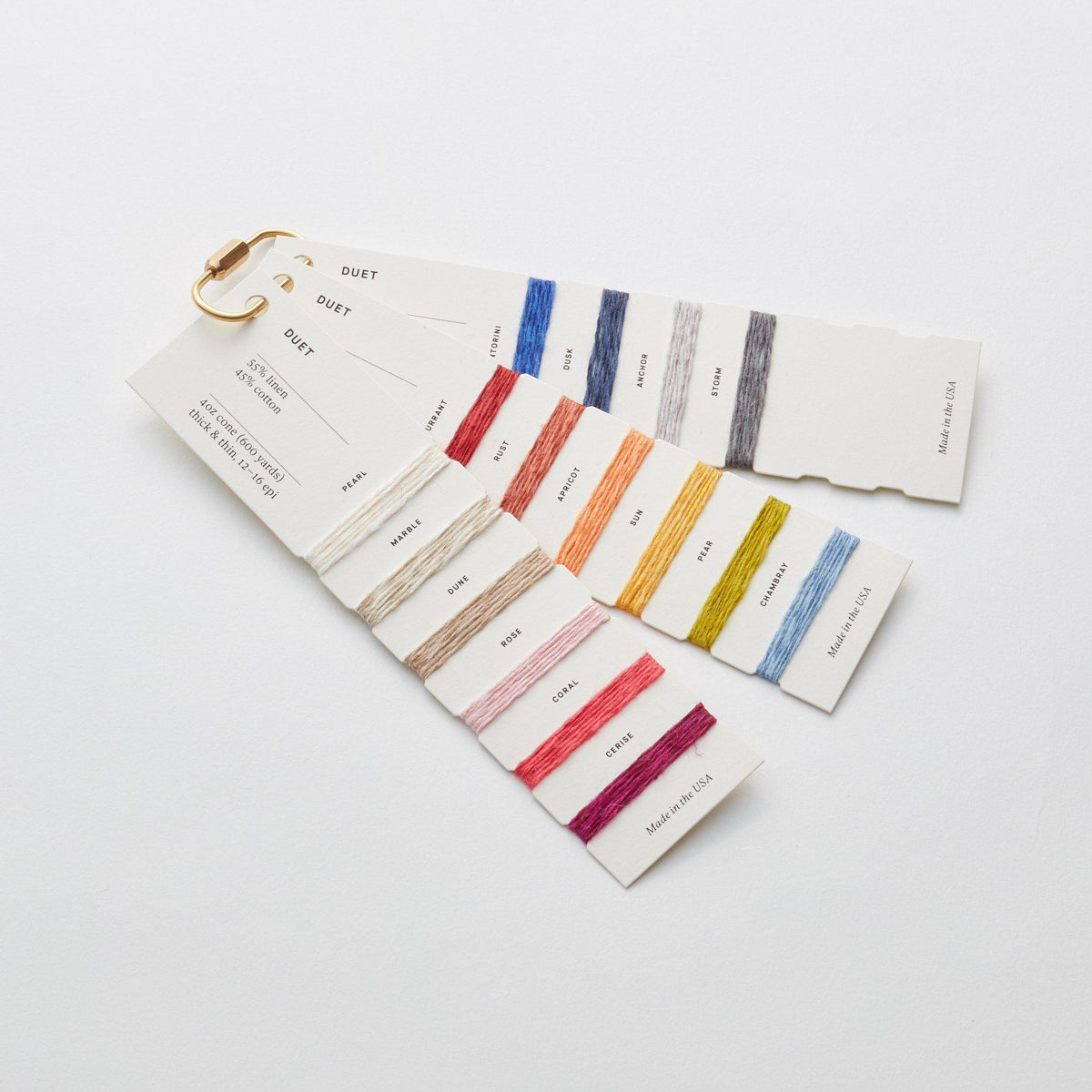 Duet Cotton/Linen Weaving Yarn Color Card