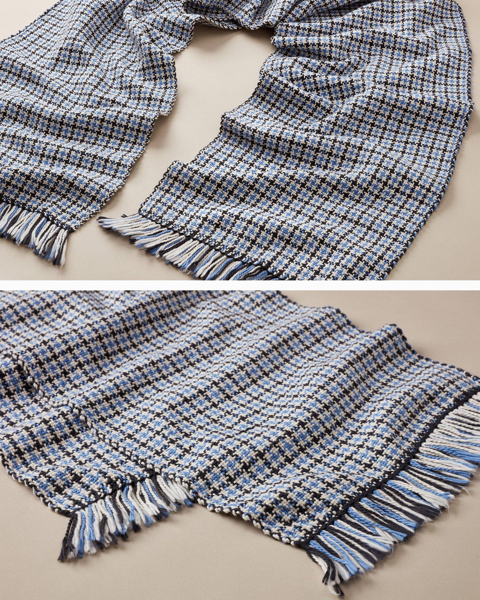 Houndstooth Scarf-Gist Yarn