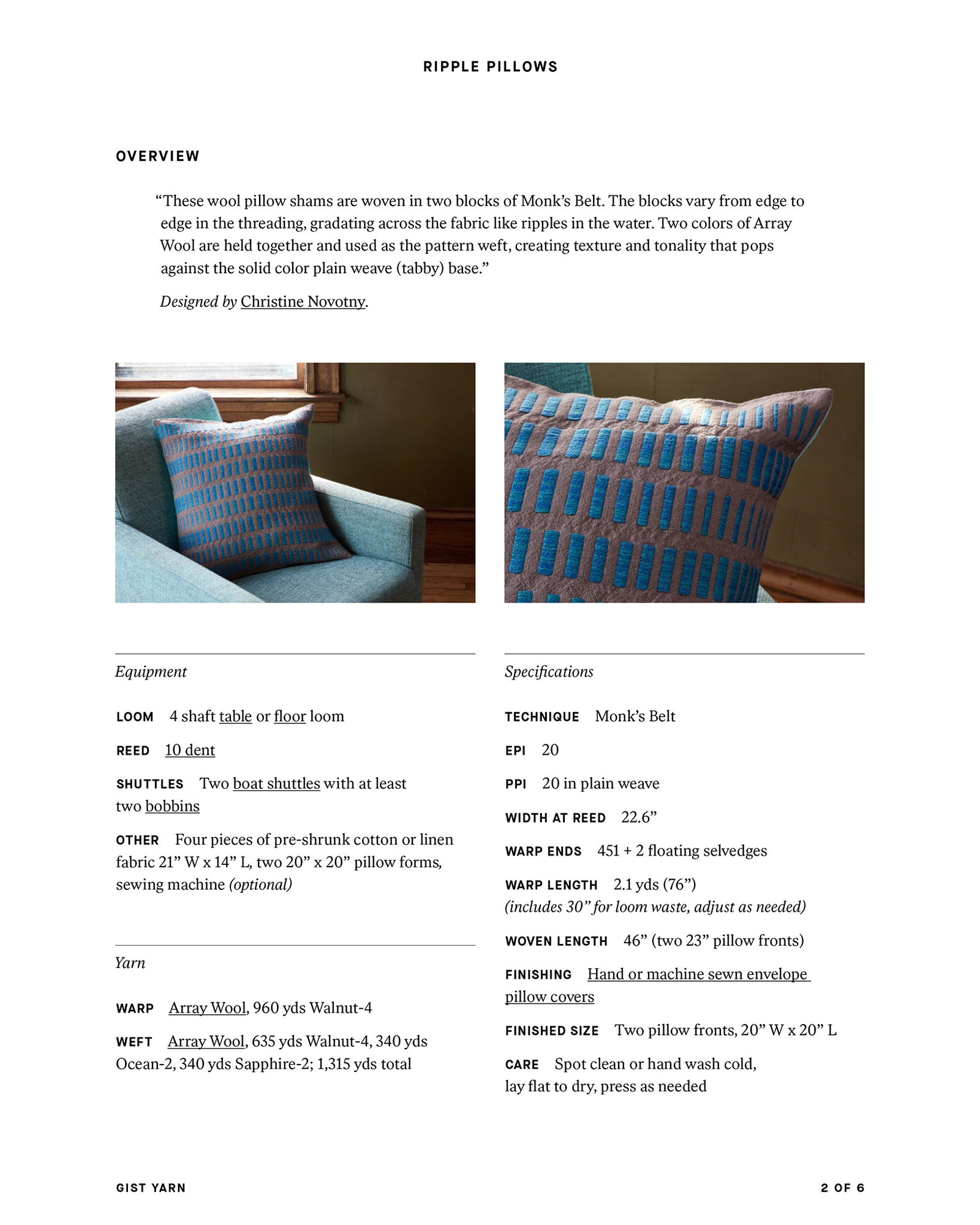 Ripple Pillows