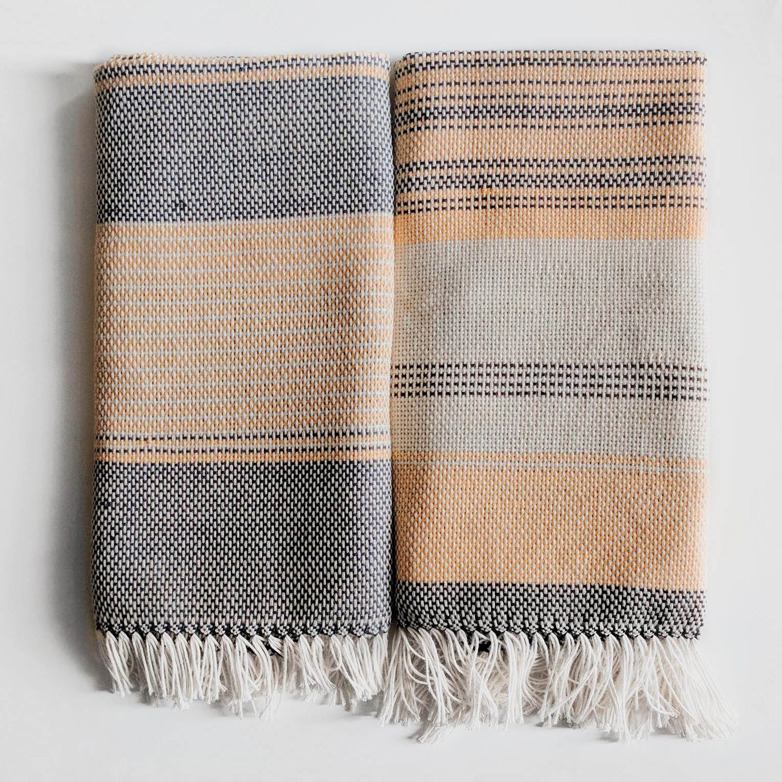 COTTON CRAFT - 4 Pack - Basket Weave Kitchen Towels - Linen - Cotton -  Oversized