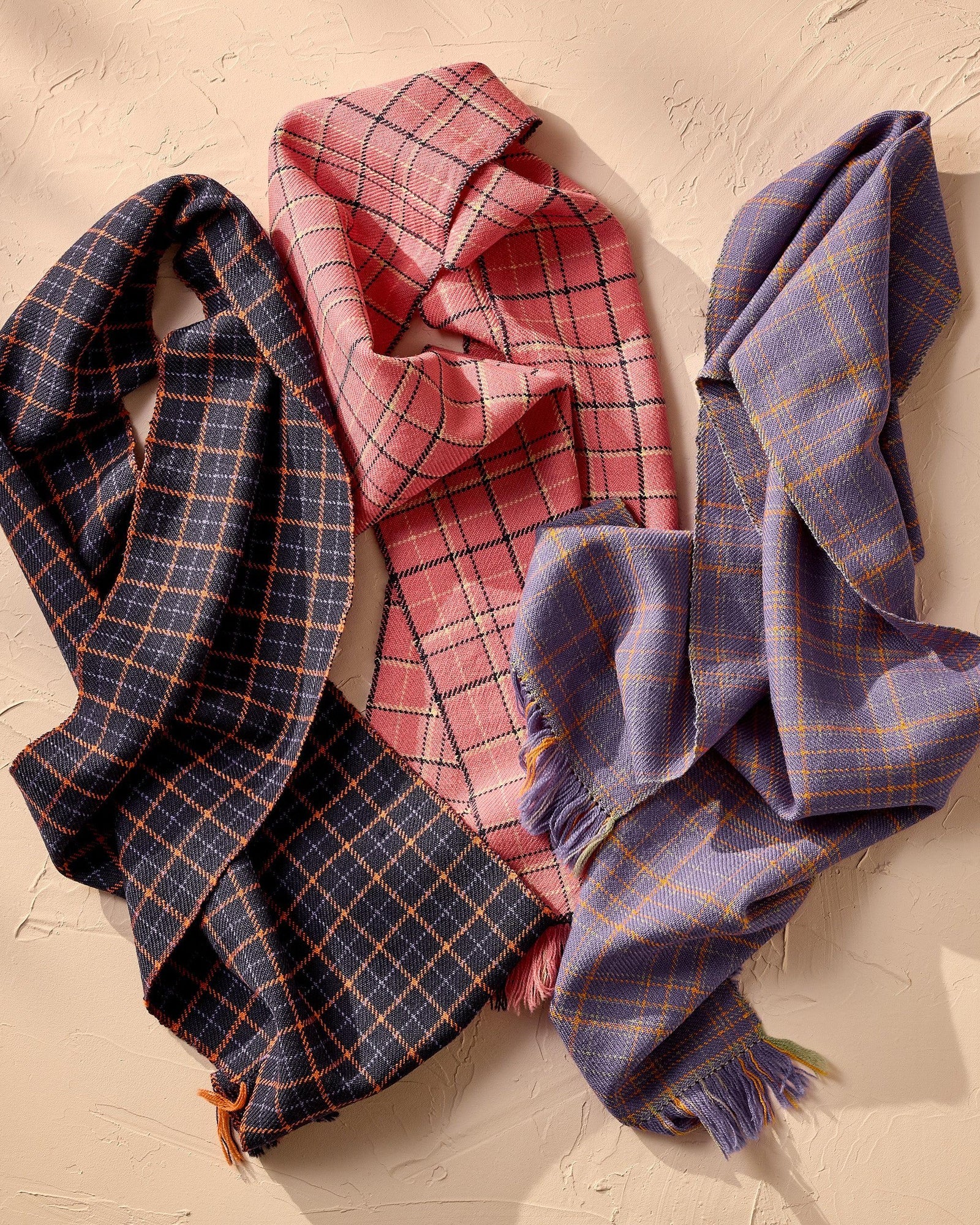 Trio of Tattersall Scarves