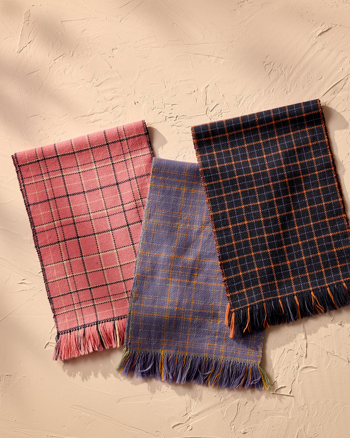 Trio of Tattersall Scarves