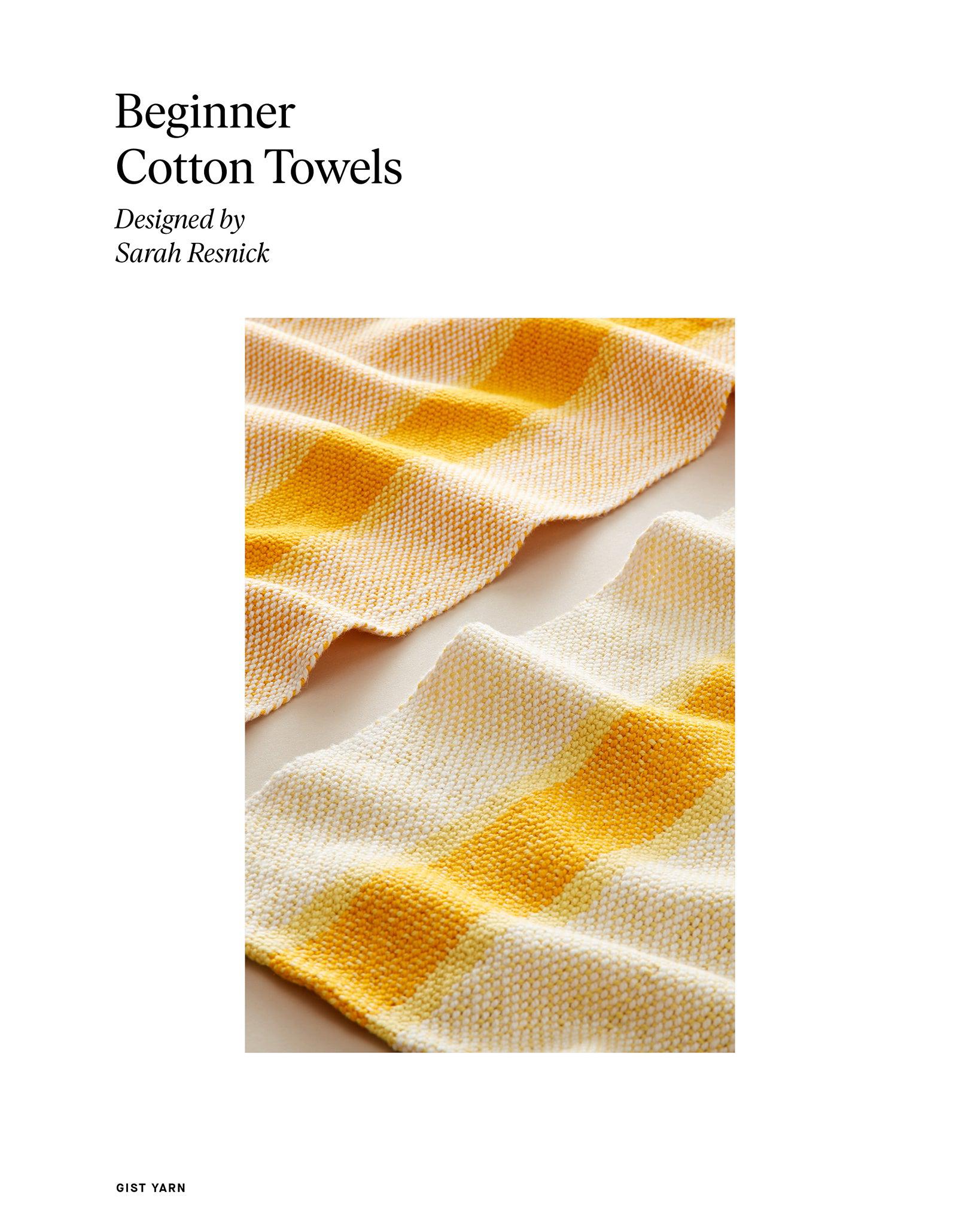 Beginner Cotton Tea Towels - Free PDF Pattern for Weaving - Gist Yarn