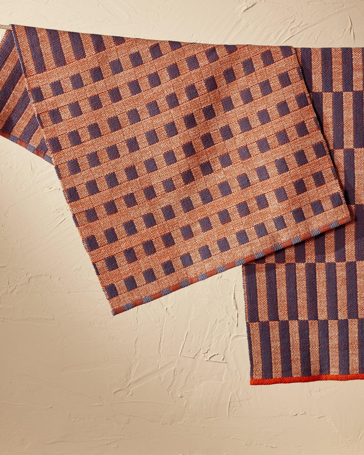 Block Doubleweave Towels