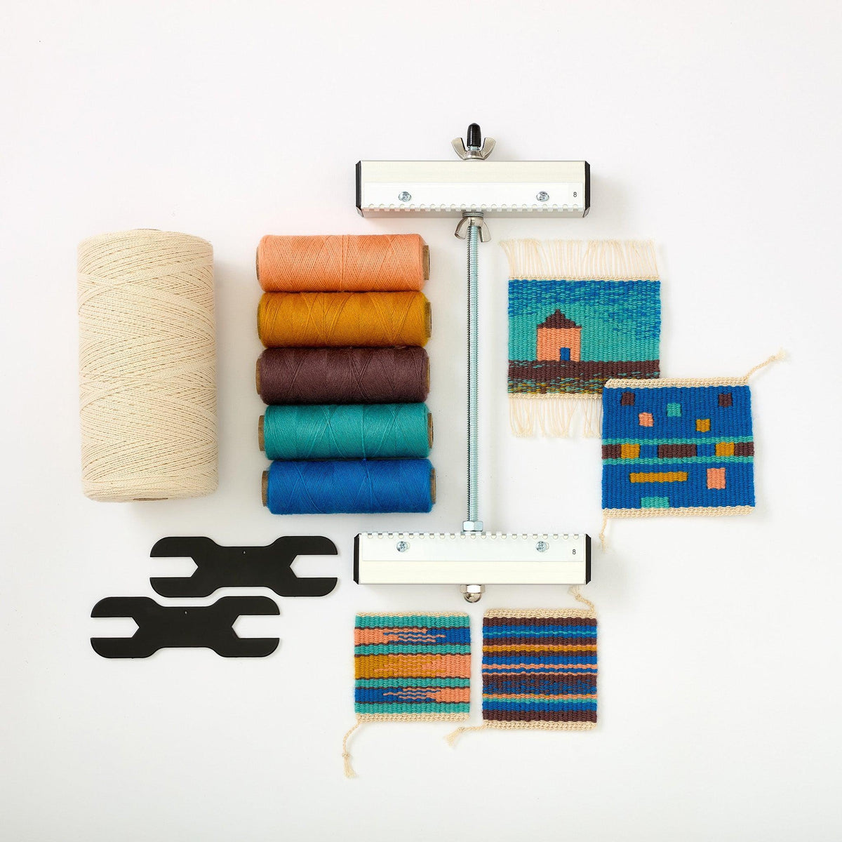 Beginner Tapestry Weaving Bundle with Rebecca Mezoff ~ Loom + Yarn + Course