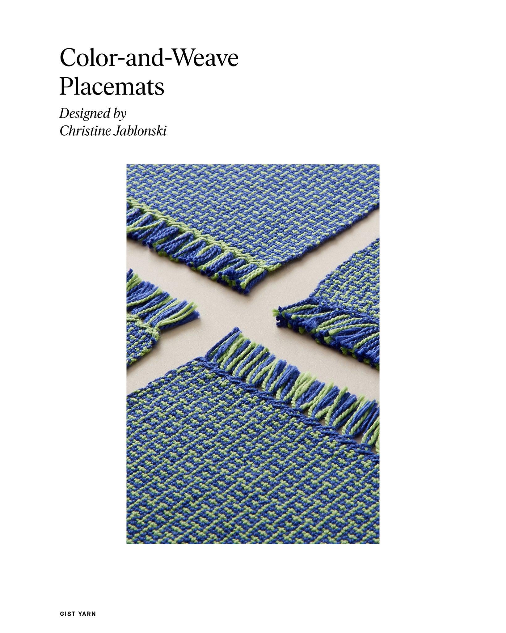 Color-and-Weave Placemats Weaving Pattern - Gist Yarn