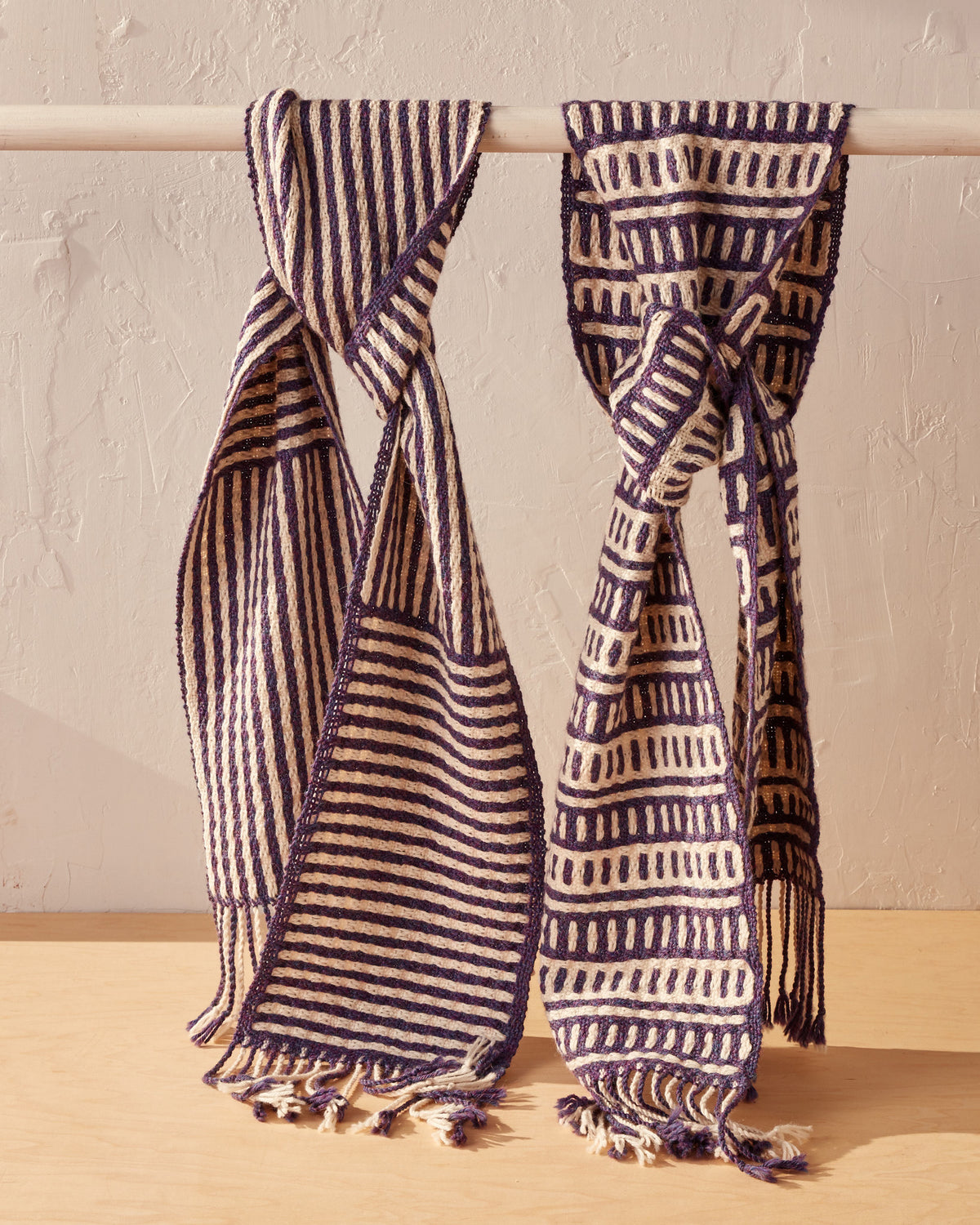 Deflected Doubleweave Alpaca Scarves
