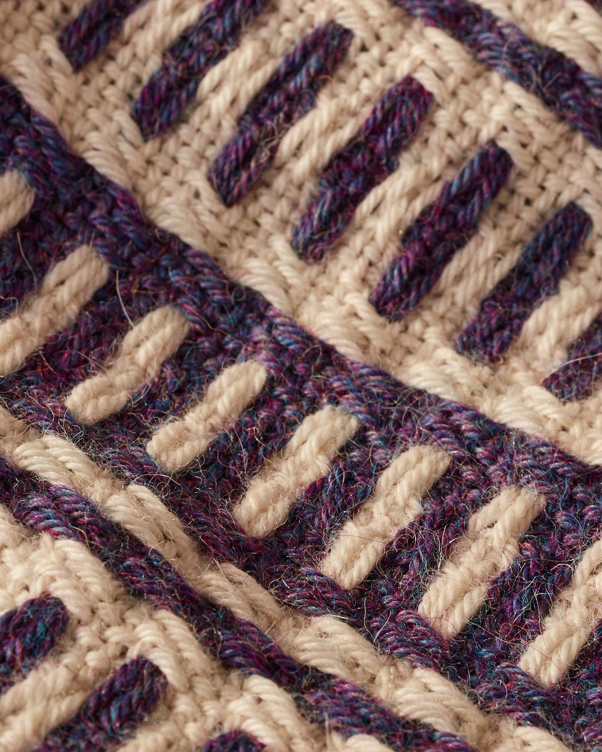 Luxury Scarf Duo: Deflected Doubleweave
