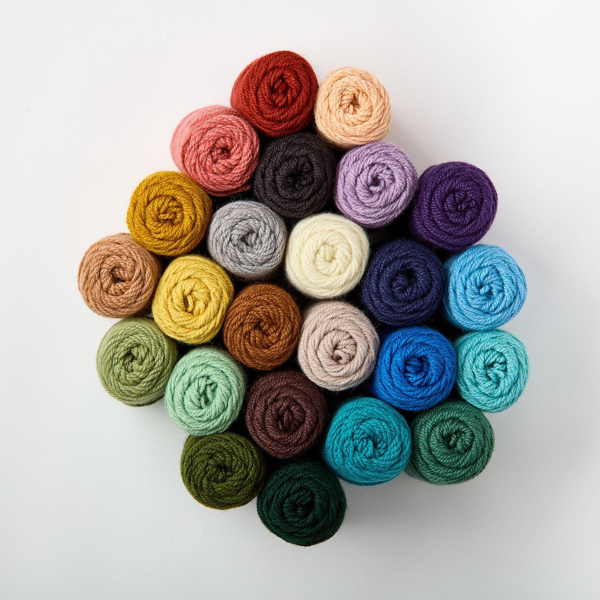 Dwella Rug Wool Weaving Yarn Complete Set 24 Colors