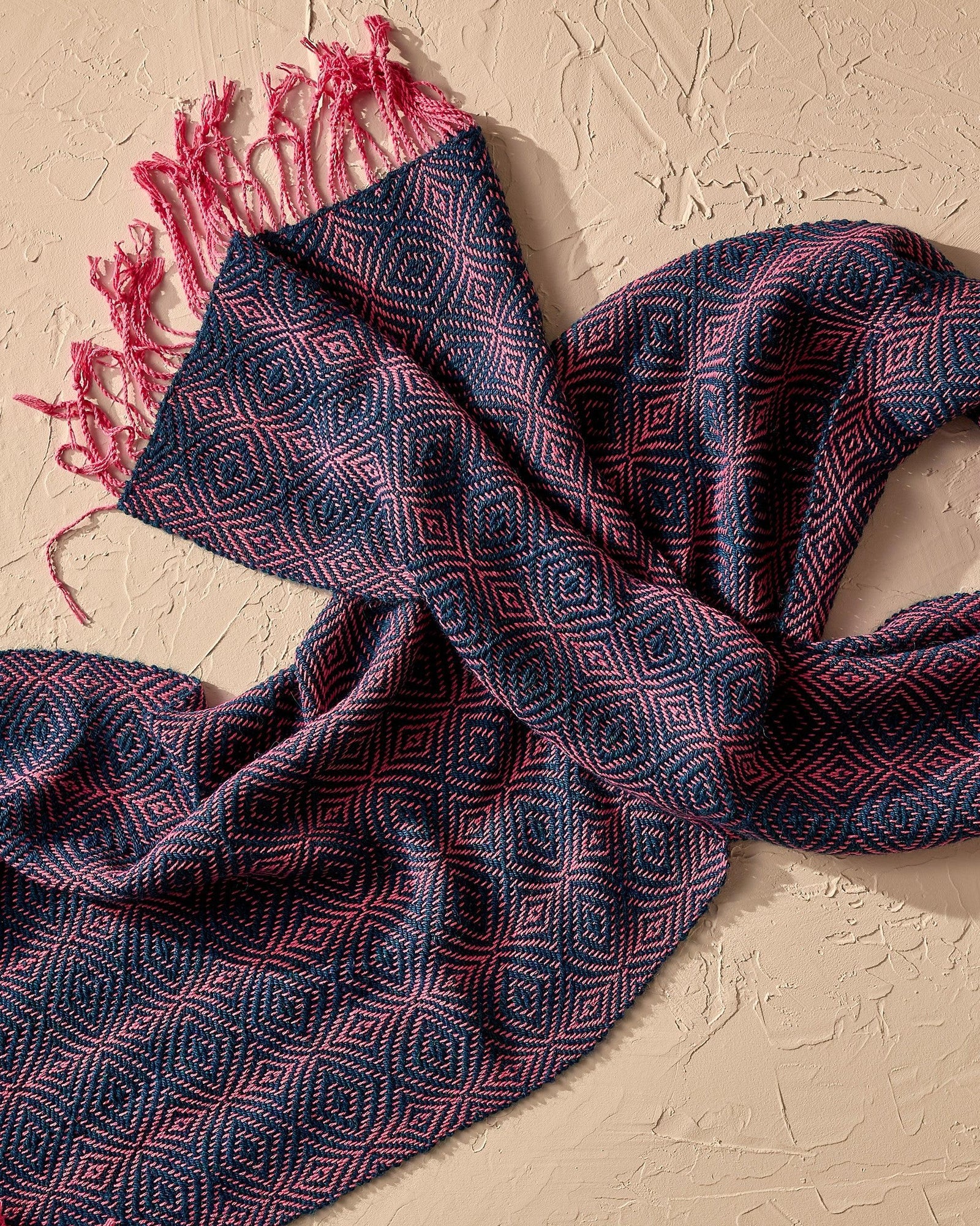 Blooming Rose Scarf Handwoven Project with Ode and Sero