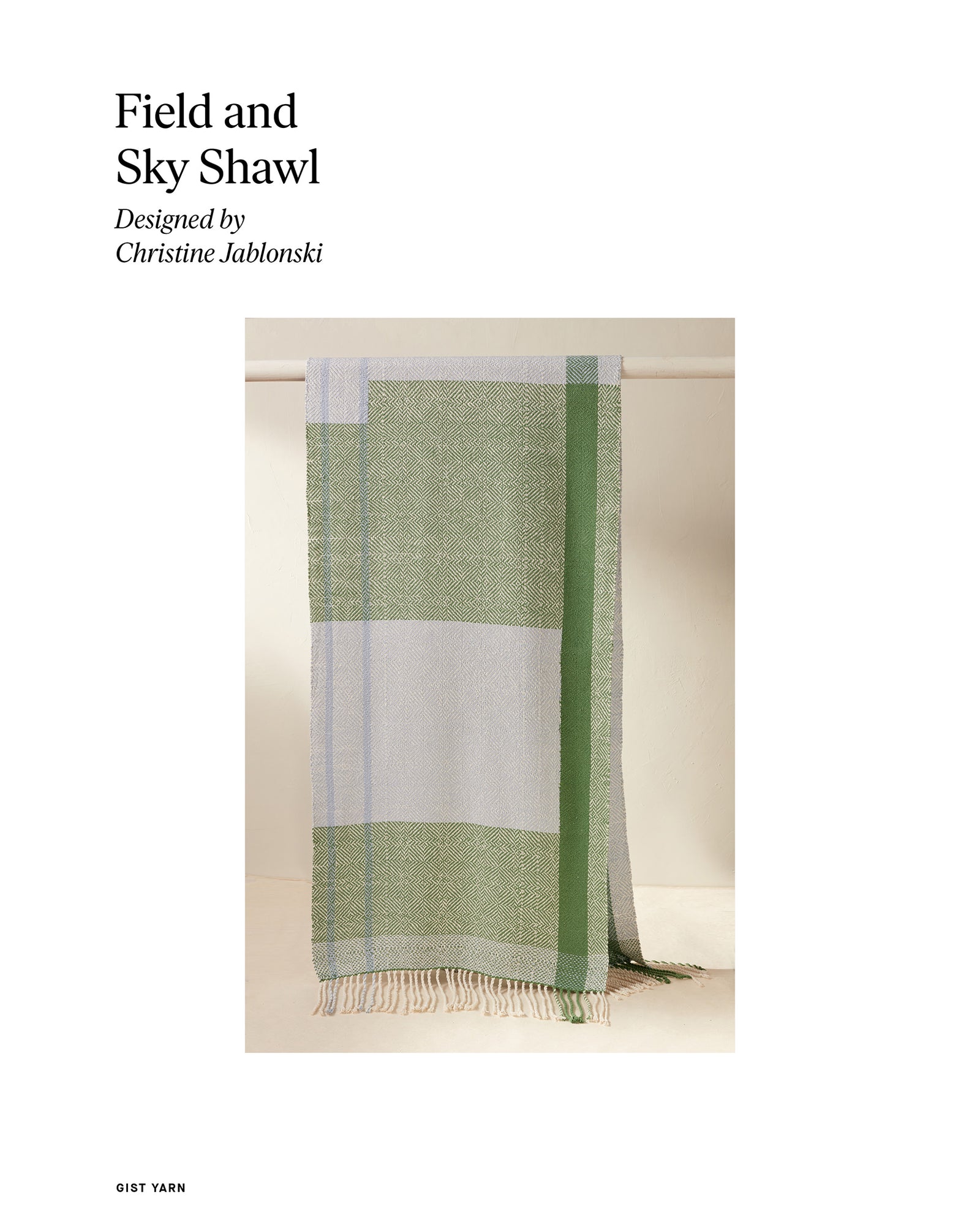 Field and Sky Shawl