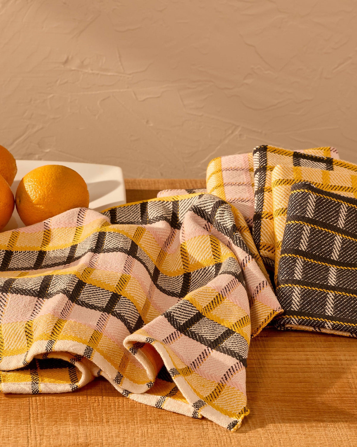 Graphic Grid Towels
