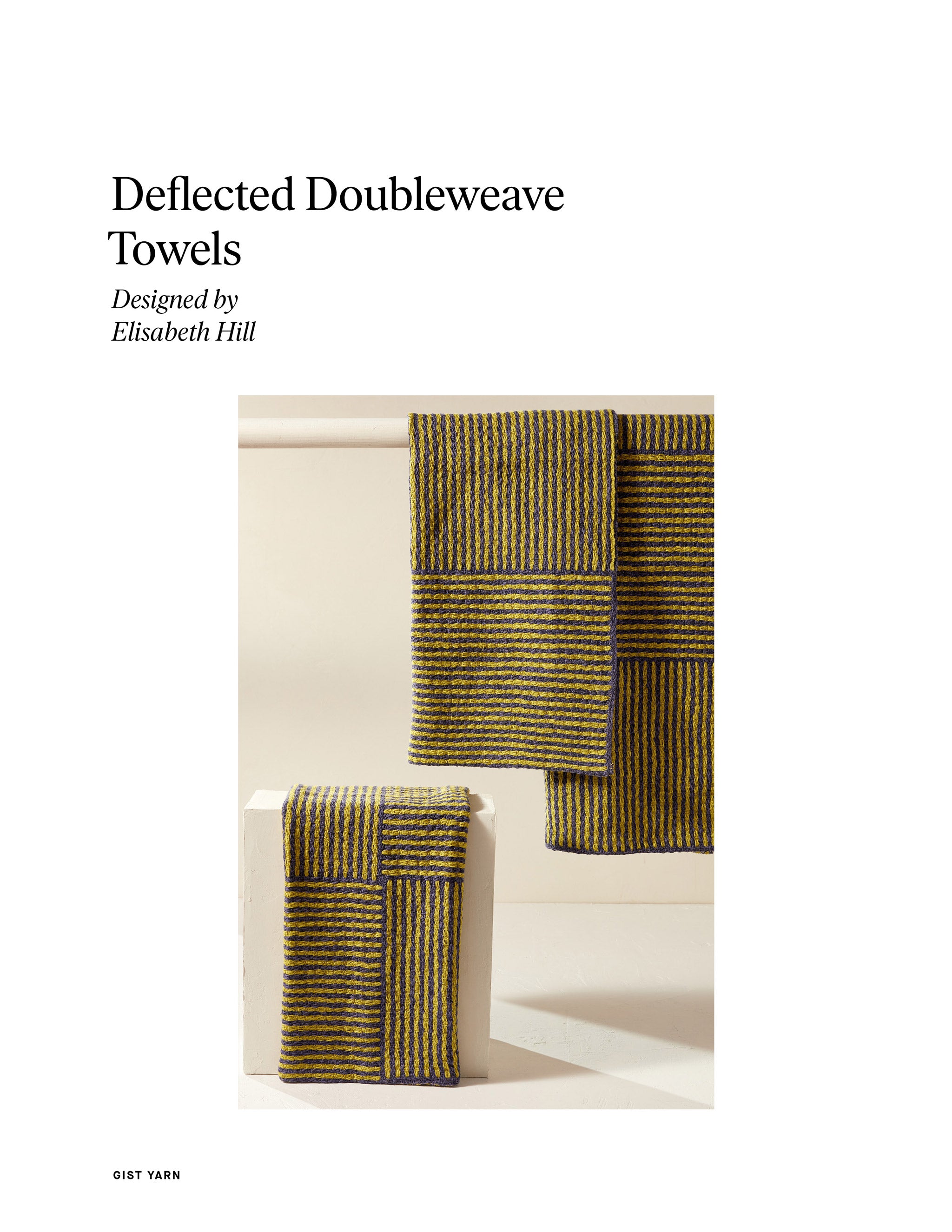 Deflected Doubleweave Towels (8S) - Gist Yarn