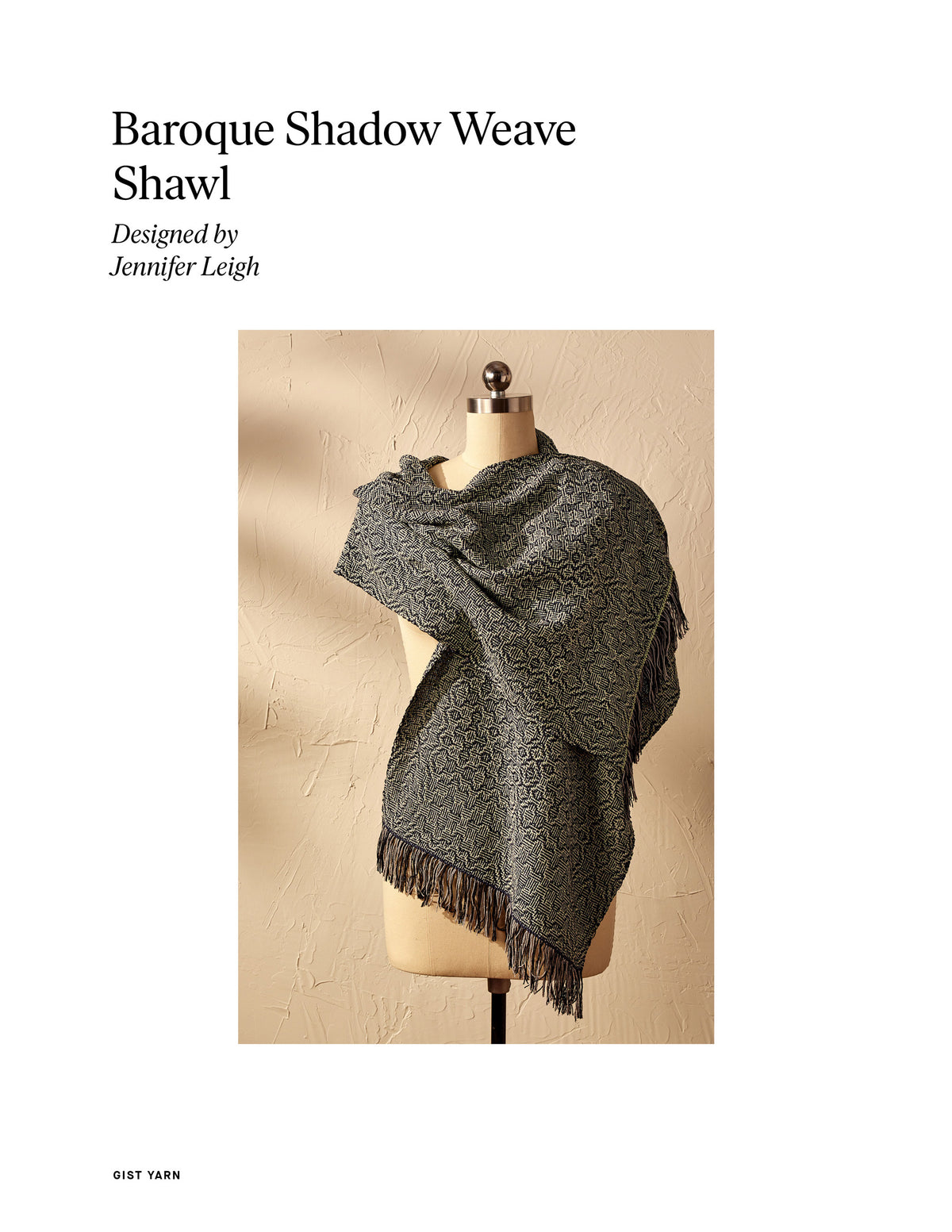 Baroque Shadow Weave Shawl