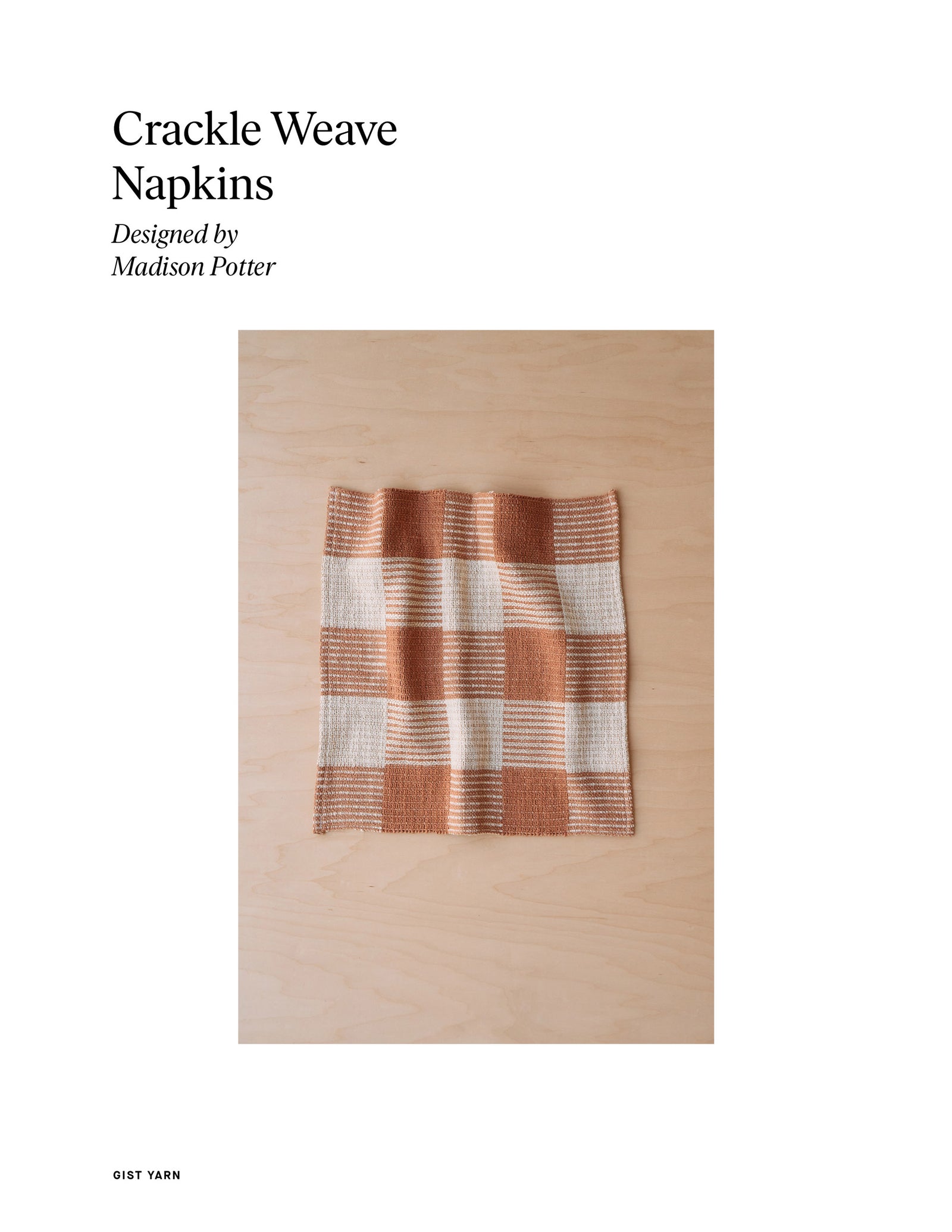 Crackle Weave Napkins