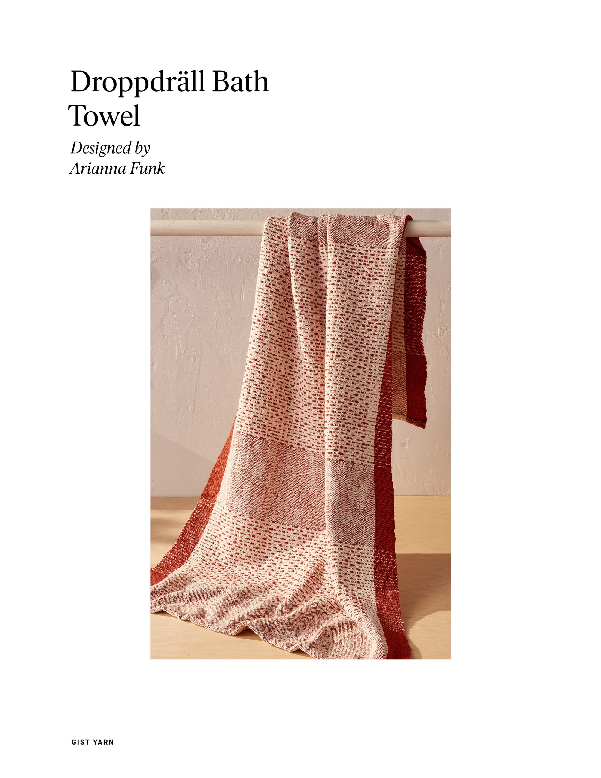 Droppdräll Towel Weaving Pattern - Gist Yarn