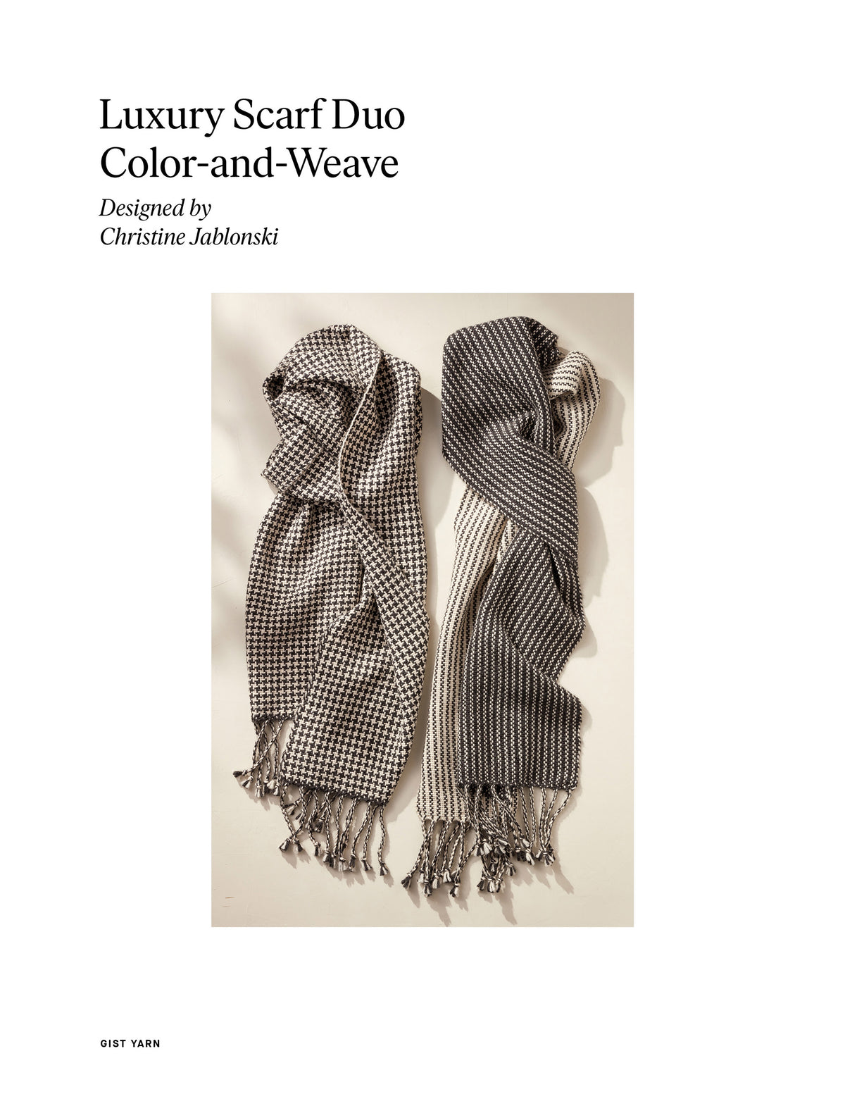 Luxury Scarf Duo: Color-and-Weave
