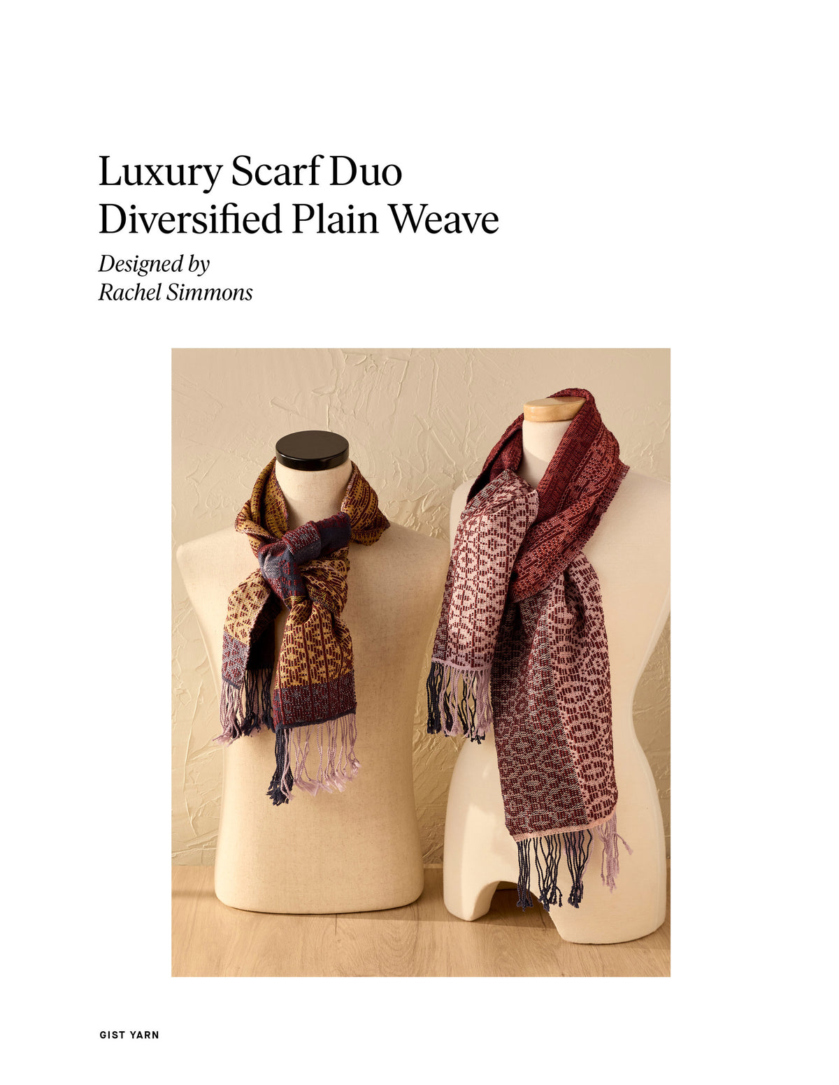 Luxury Scarf Duo: Diversified Plain Weave