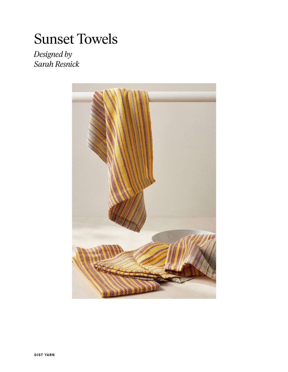 Sunset Towels Free Weaving Pattern