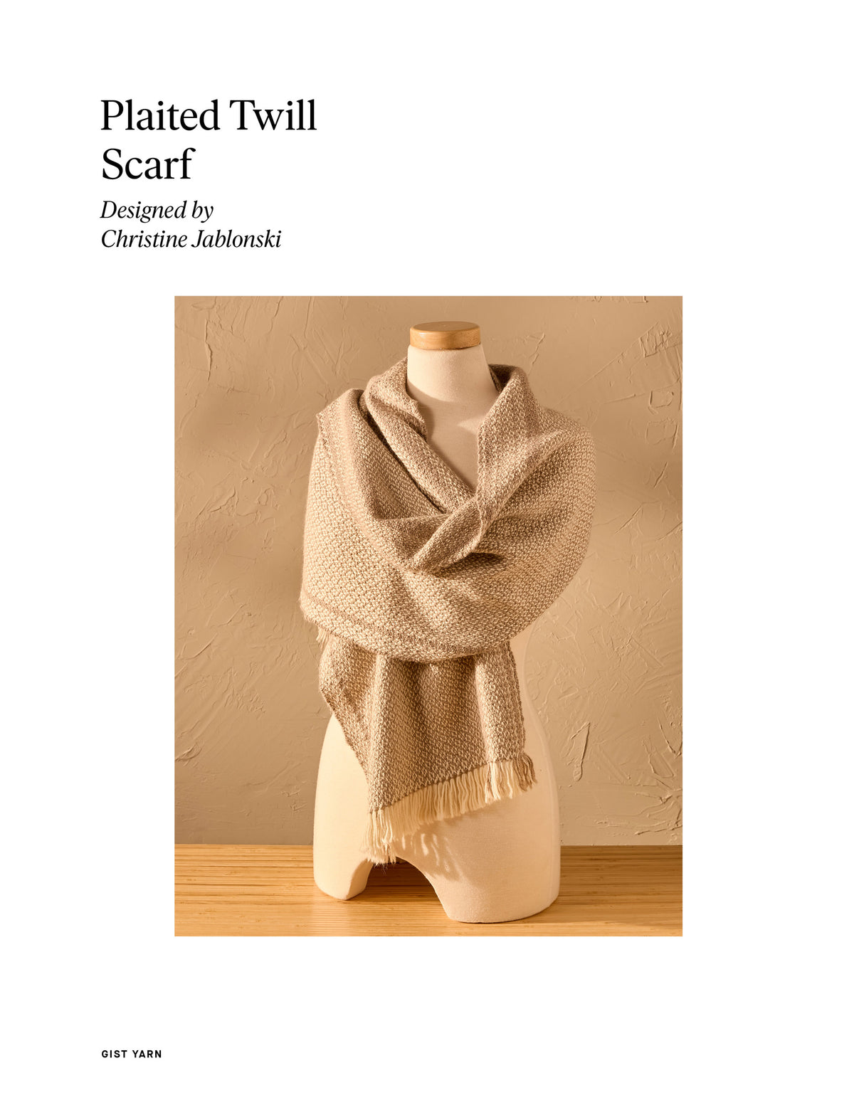 Plaited Twill Scarf