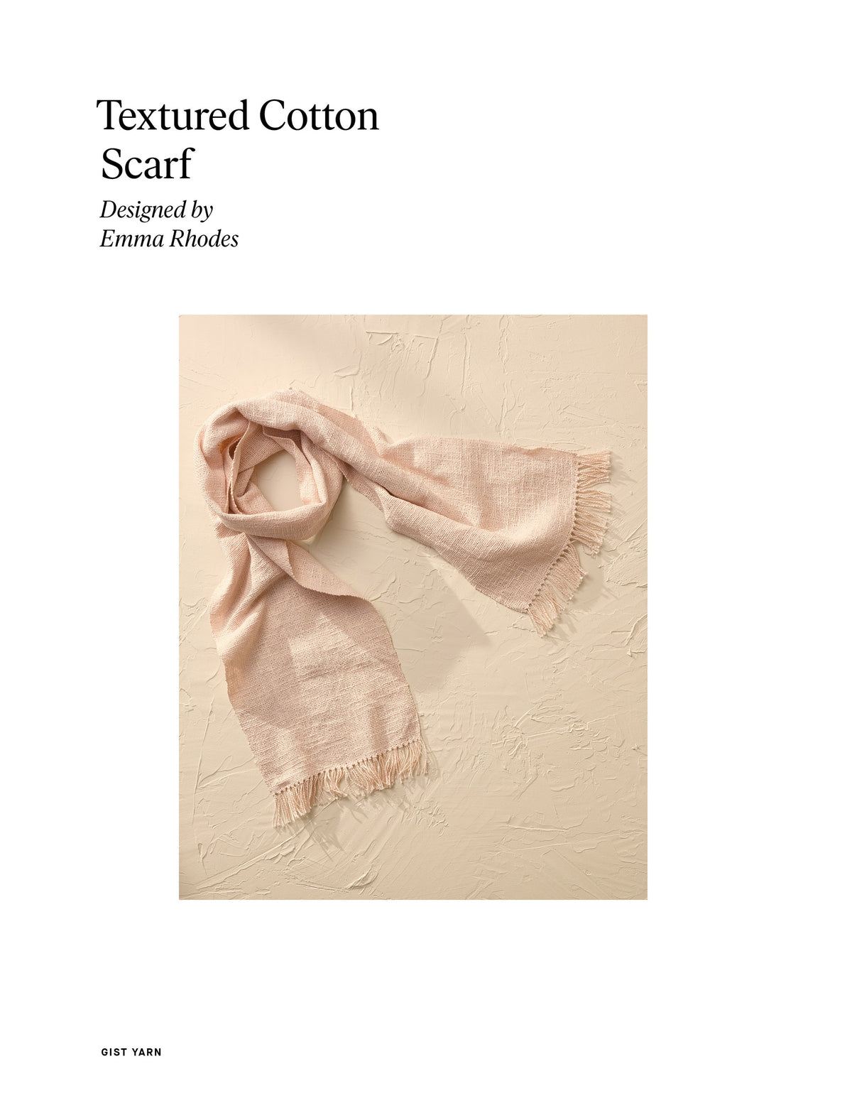 Textured Cotton Scarf