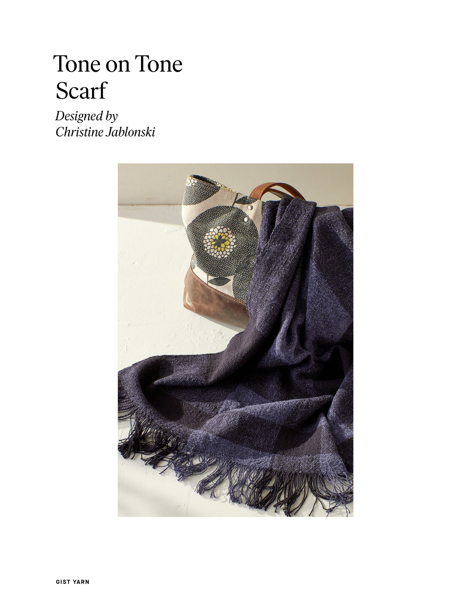 Tone on Tone Scarf Weaving Pattern