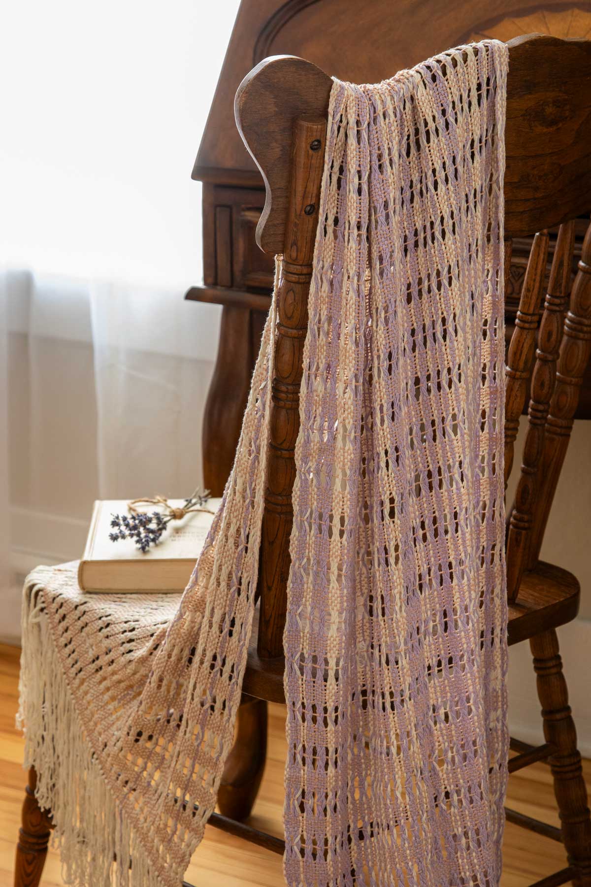 Lavender and Lace Shawl