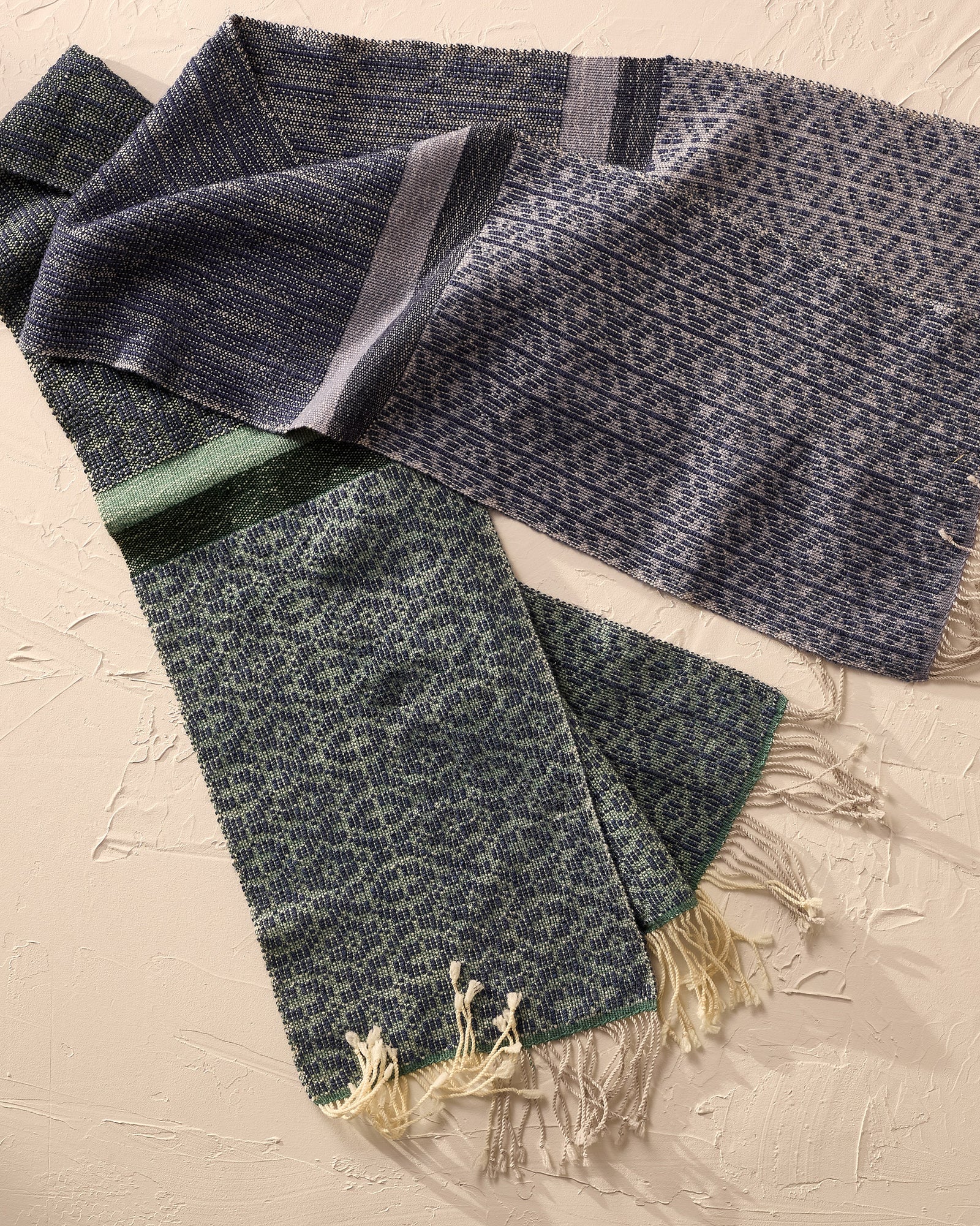 Luxury Scarf Duo: Diversified Plain Weave