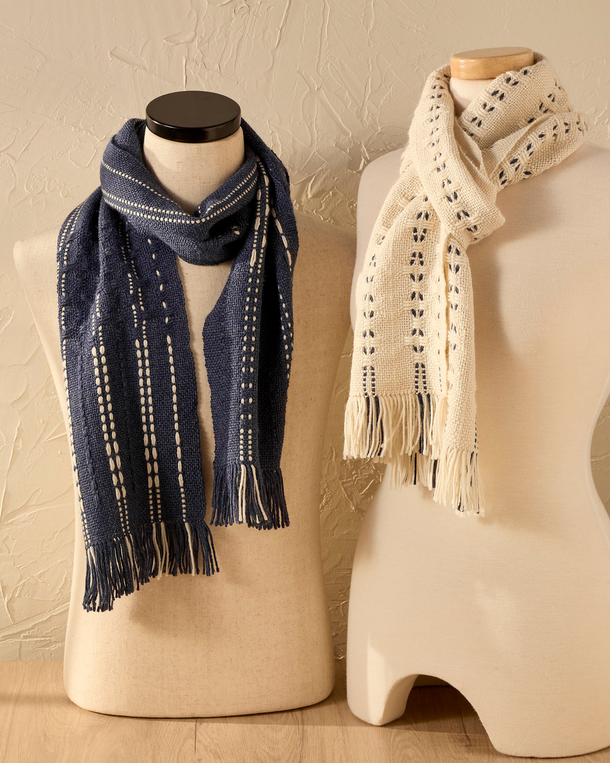 Luxury Scarf Duo: Huck Lace