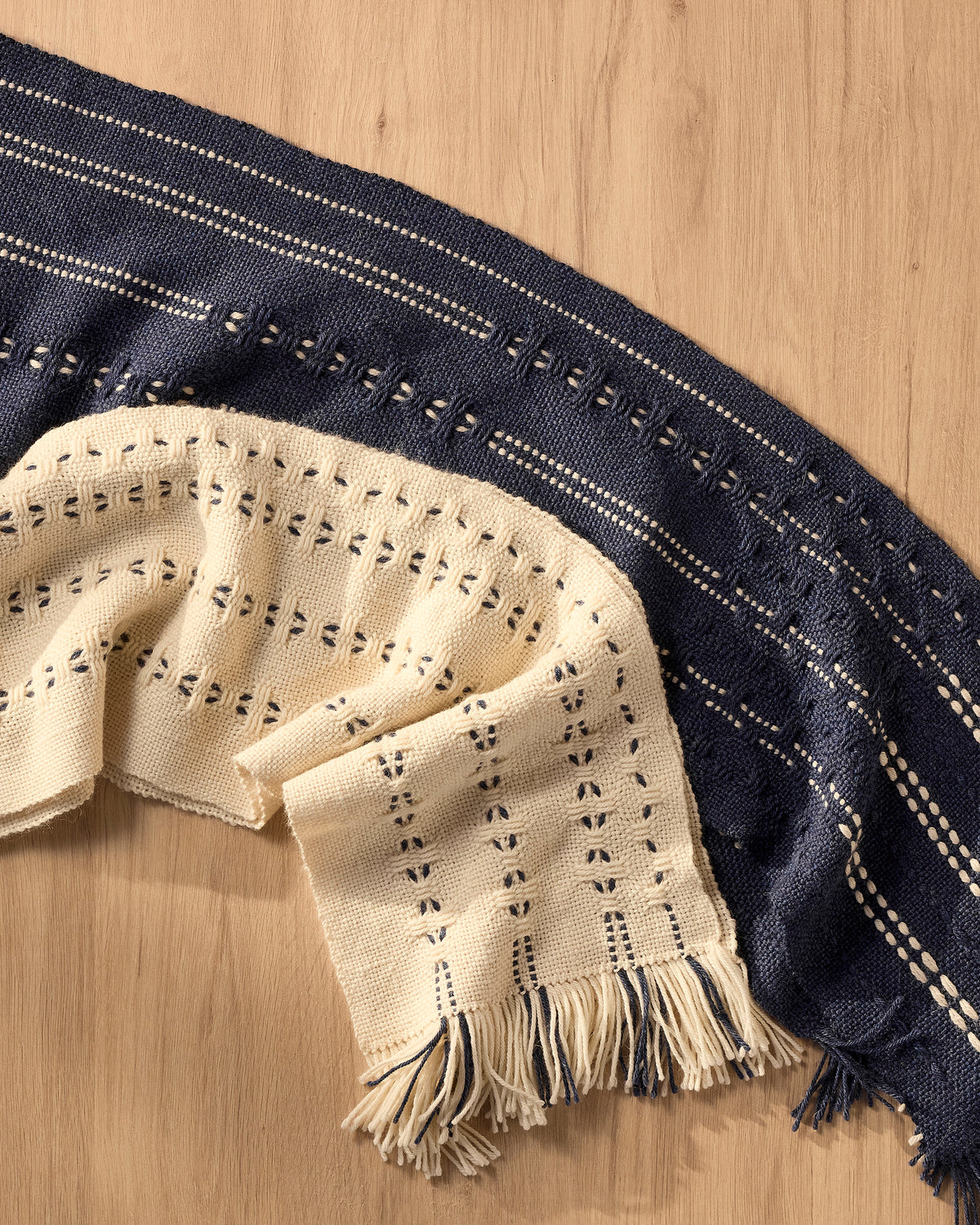 Luxury Scarf Duo: Huck Lace