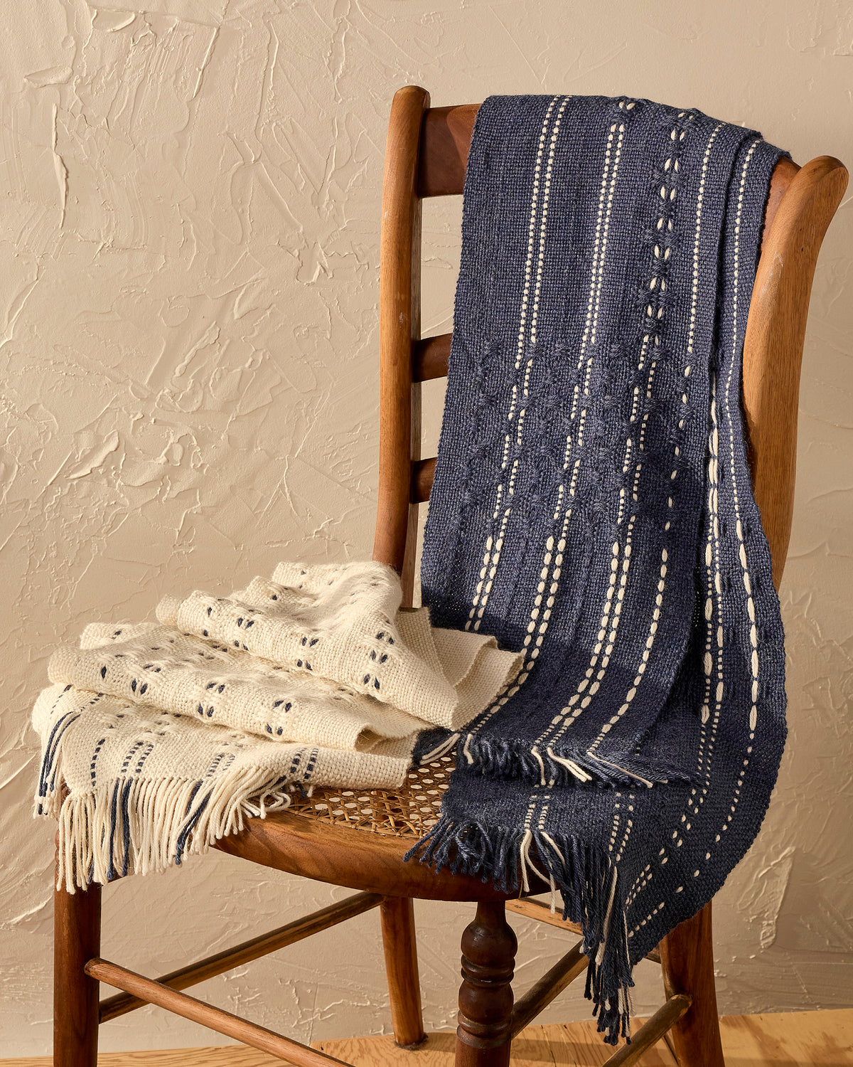 Luxury Scarf Duo: Huck Lace
