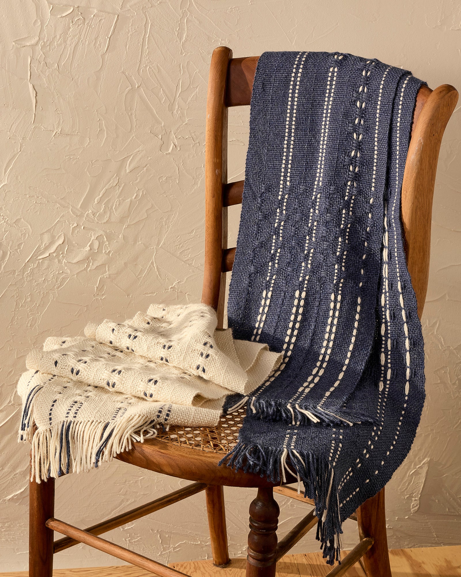 Luxury Scarf Duo: Huck Lace