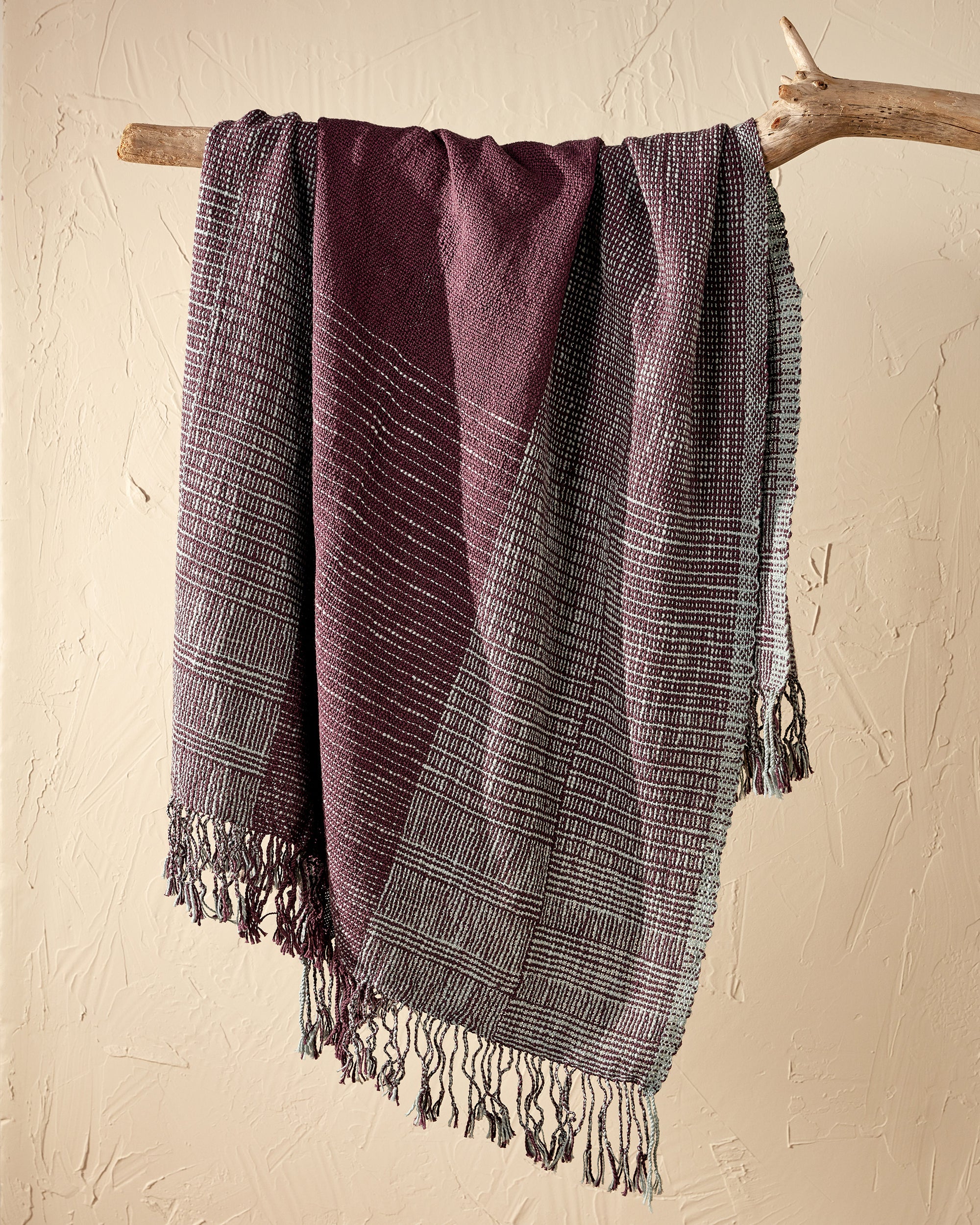 Double Width Log Cabin Blanket Weaving Pattern - Gist Yarn
