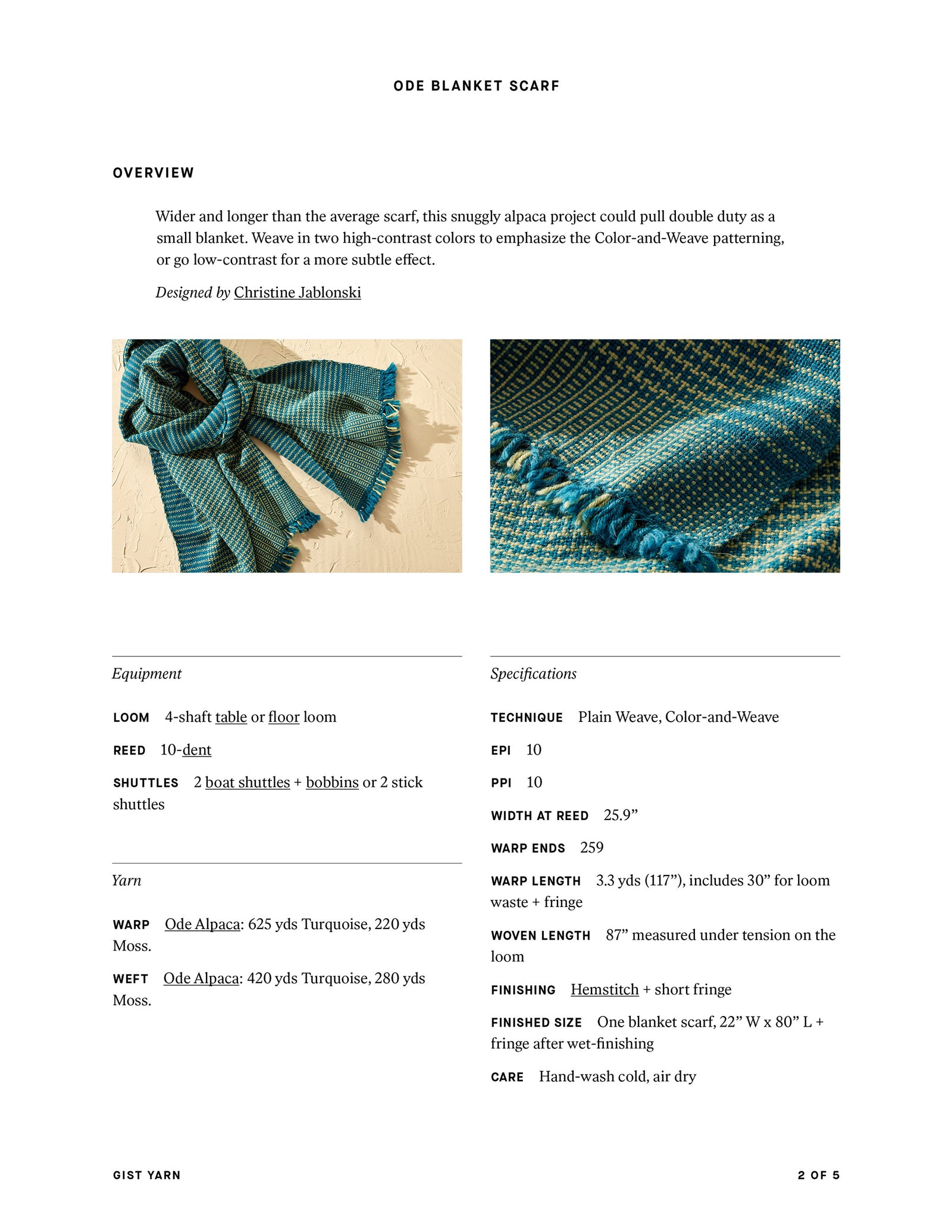 Ode Blanket Scarf
