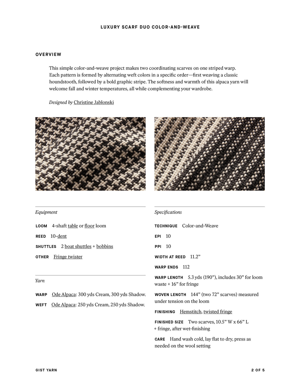 Luxury Scarf Duo: Color-and-Weave