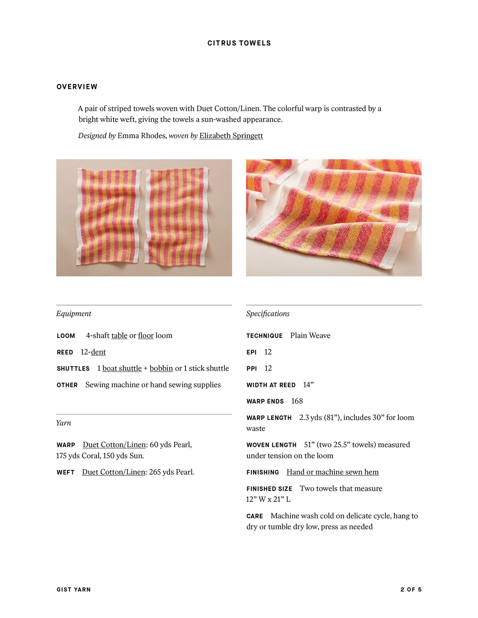Citrus Towels