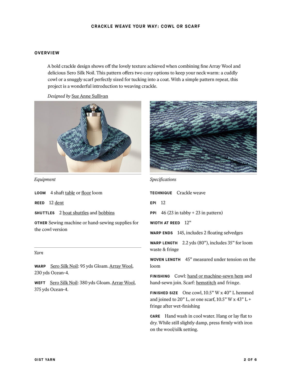 Crackle Weave Your Way: Cowl or Scarf