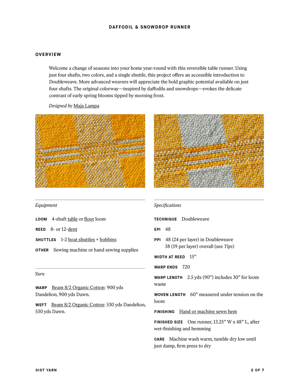 Daffodils &amp; Snowdrops Runner